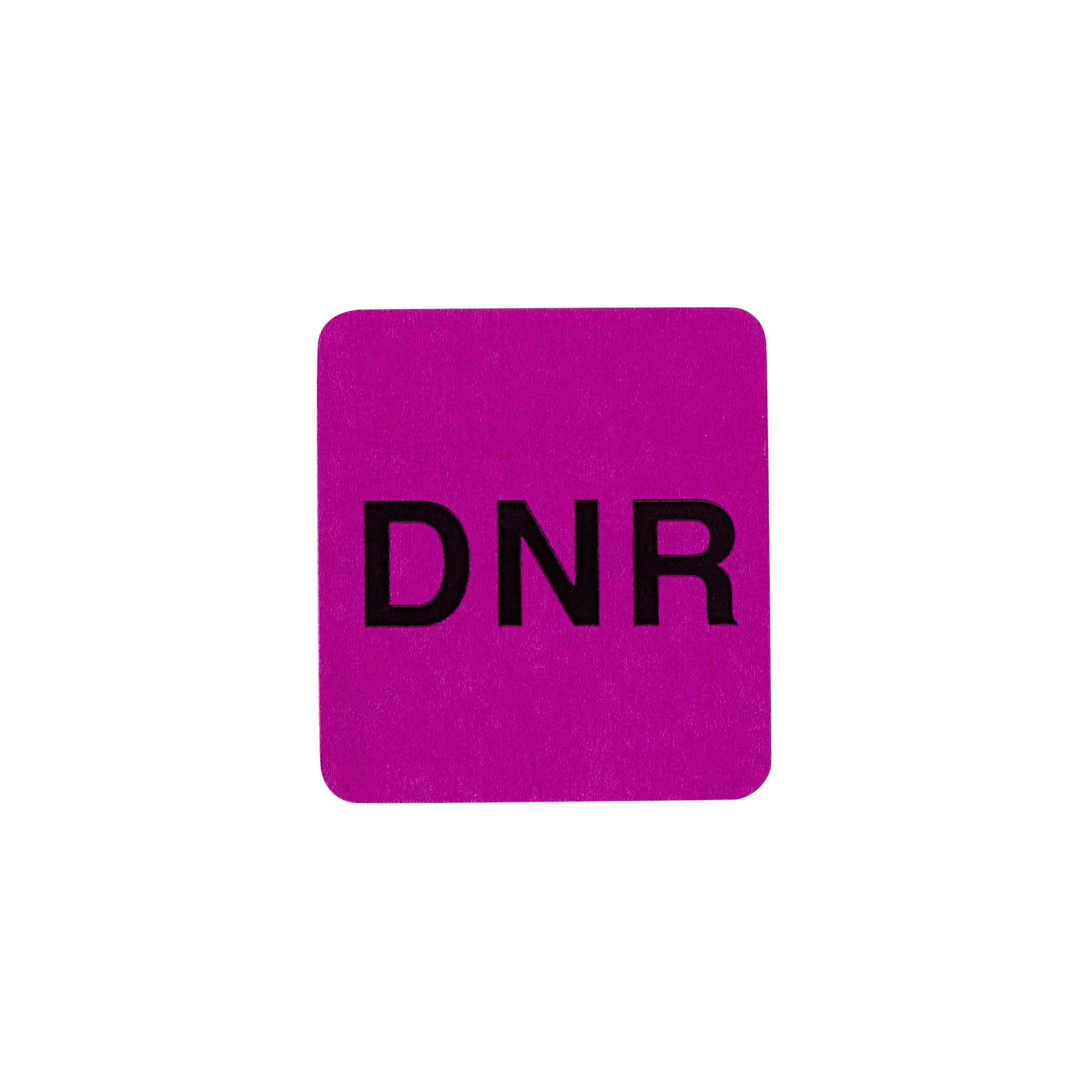 DNR Alert and Instruction Labels, Purple, W1.5" x H1.375" (Roll of 100)