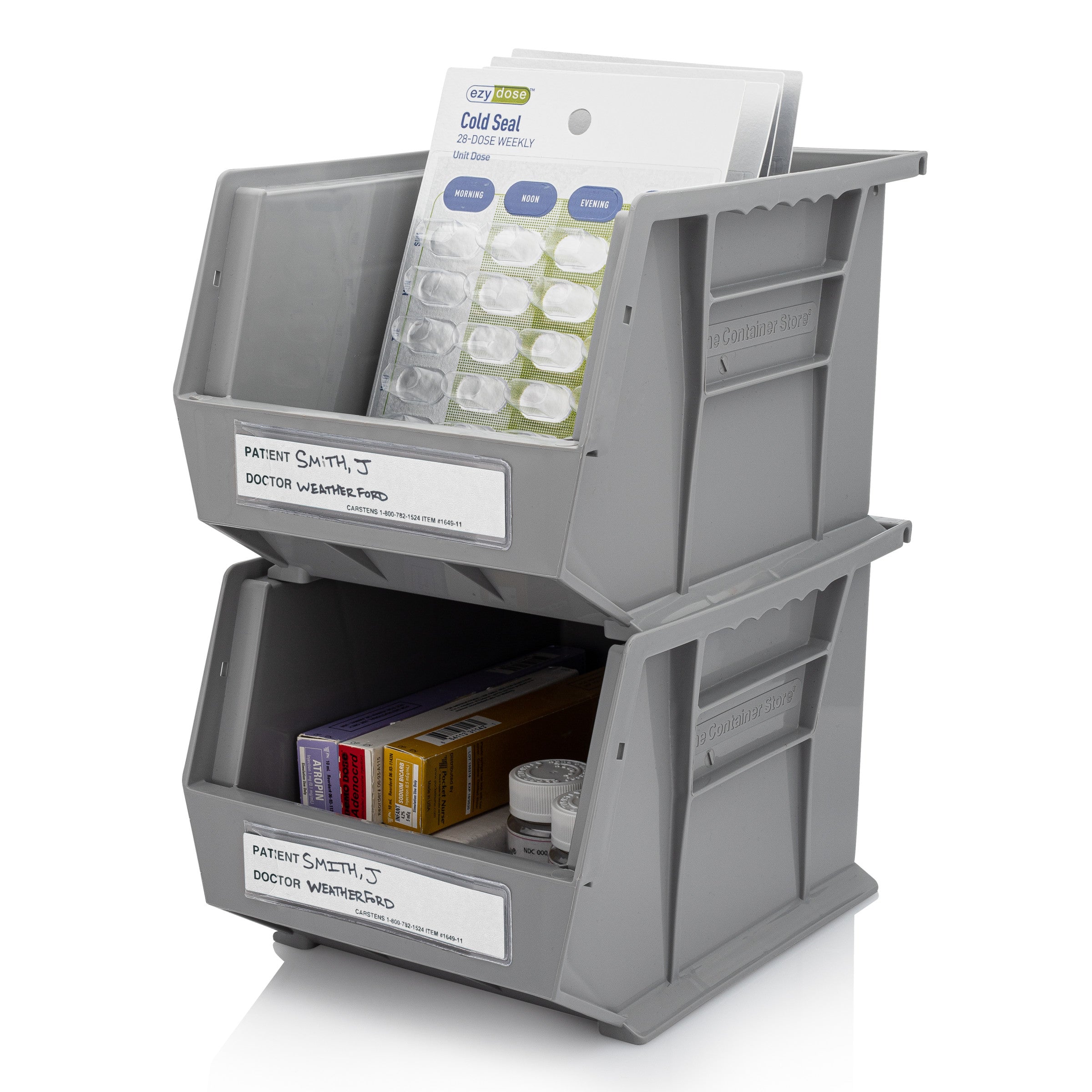 Patient / Doctor Preprinted ID Cards for 1.5 – 4” Ring Binder Spines - Pack of 100