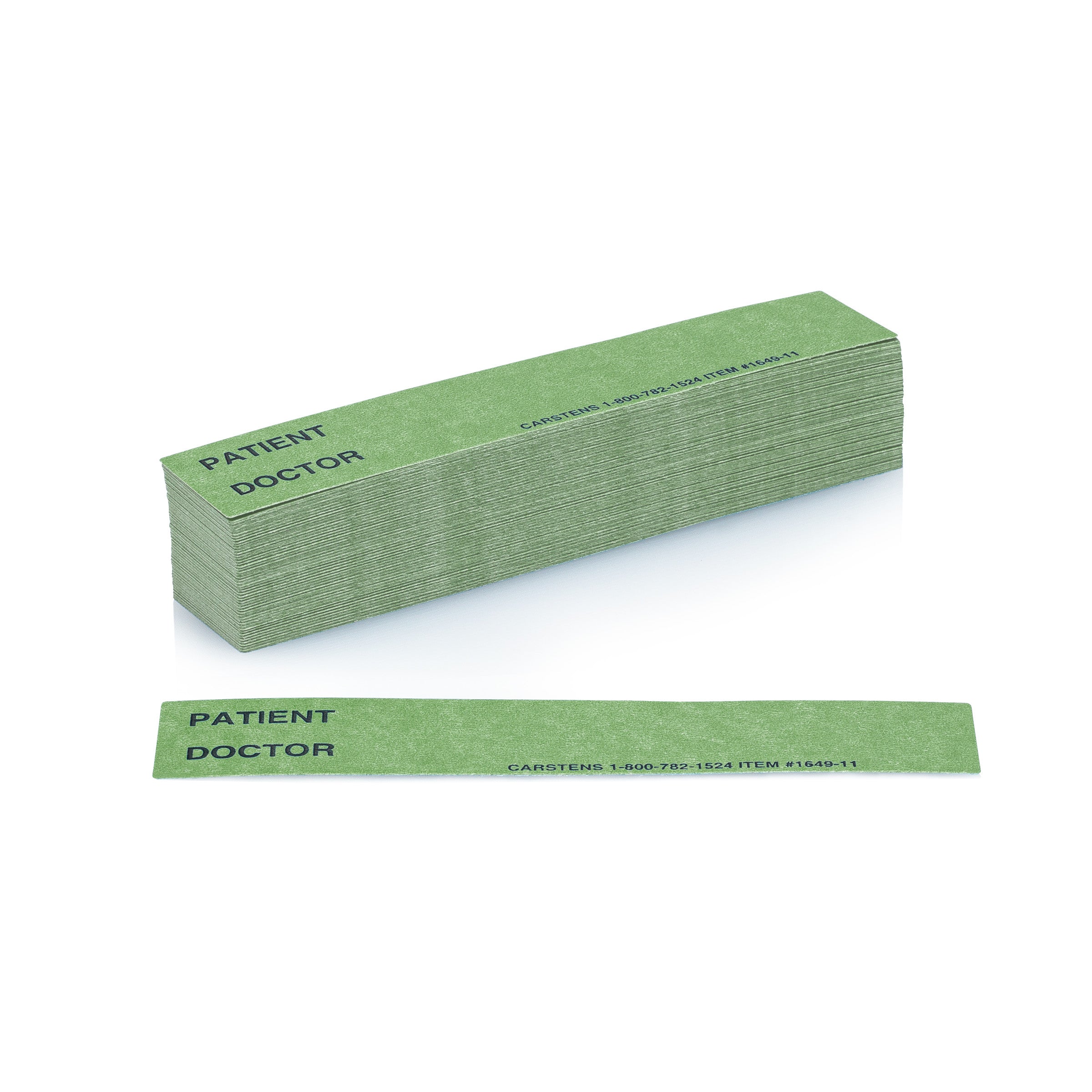 Patient / Doctor Preprinted ID Cards for 1.5 – 4” Ring Binder Spines - Pack of 100