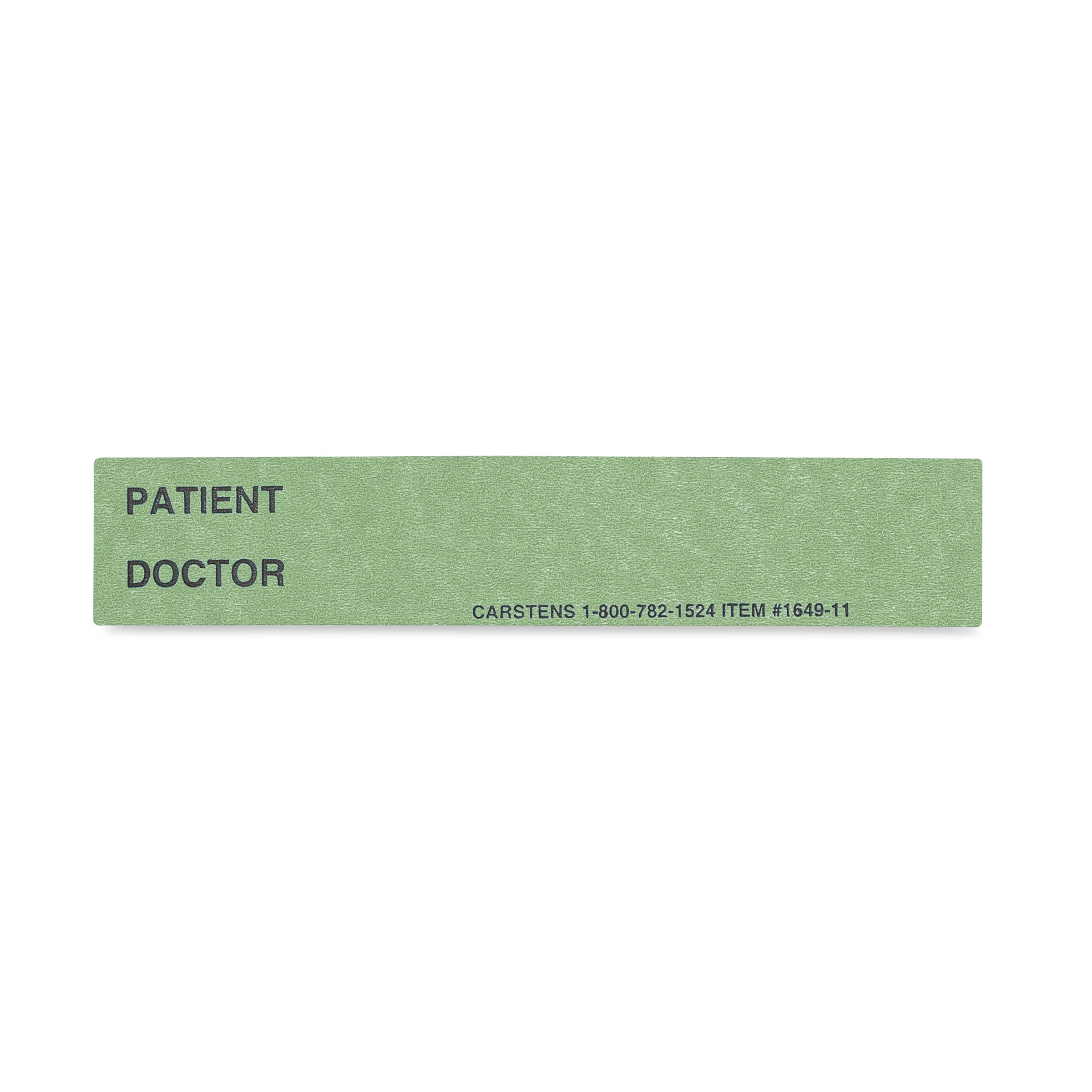 Patient / Doctor Preprinted ID Cards for 1.5 – 4” Ring Binder Spines - Pack of 100