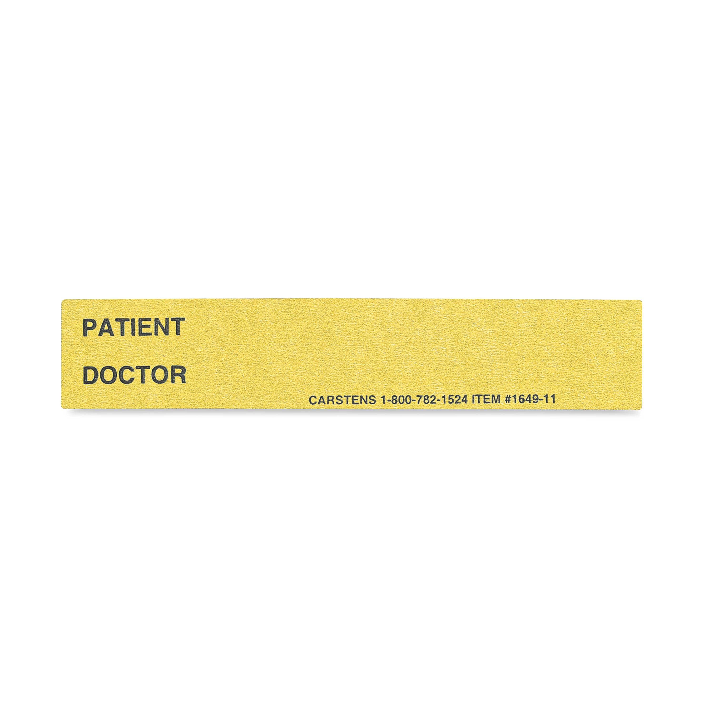 Patient / Doctor Preprinted ID Cards for 1.5 – 4” Ring Binder Spines - Pack of 100