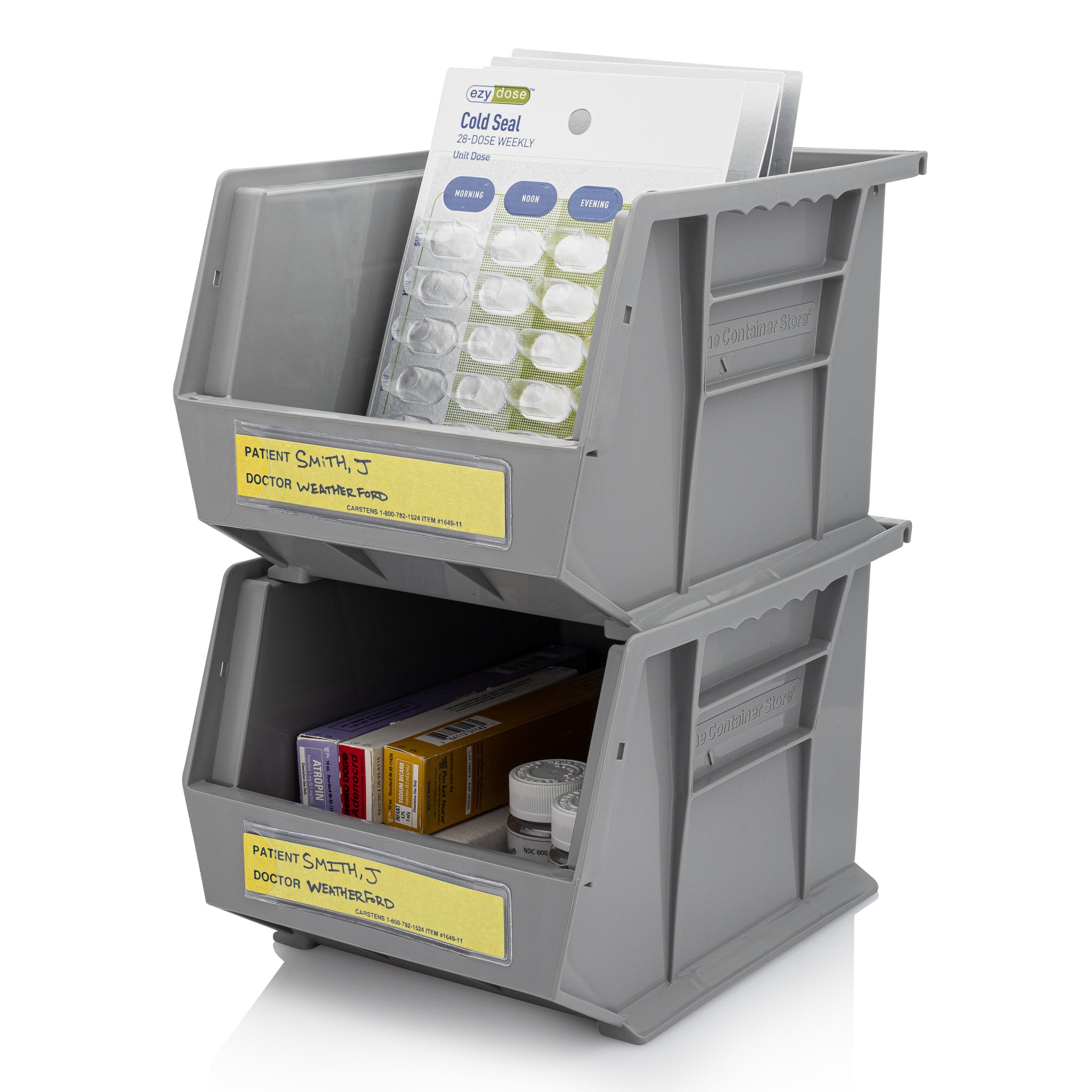 Patient / Doctor Preprinted ID Cards for 1.5 – 4” Ring Binder Spines - Pack of 100