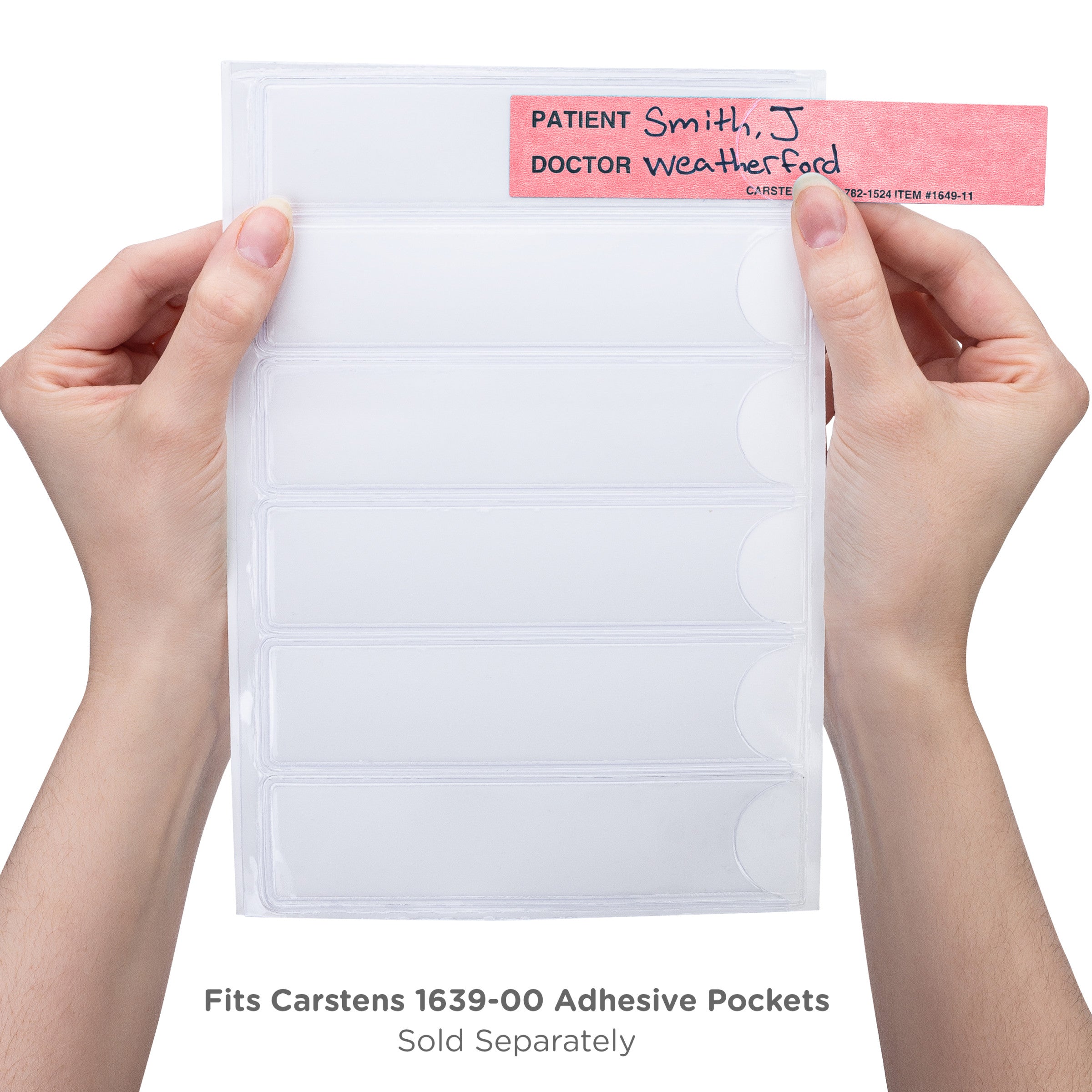 Patient / Doctor Preprinted ID Cards for 1.5 – 4” Ring Binder Spines - Pack of 100