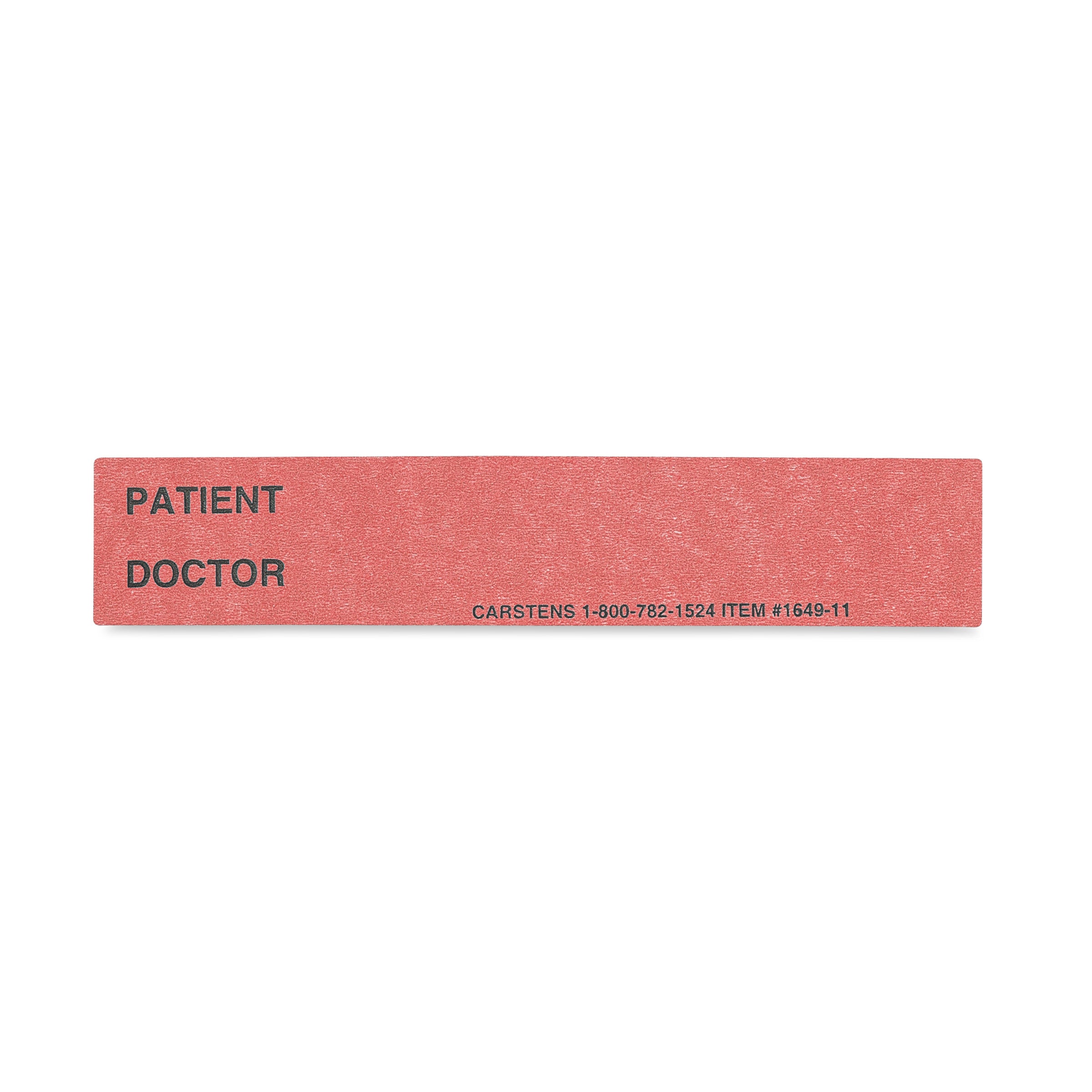 Patient / Doctor Preprinted ID Cards for 1.5 – 4” Ring Binder Spines - Pack of 100
