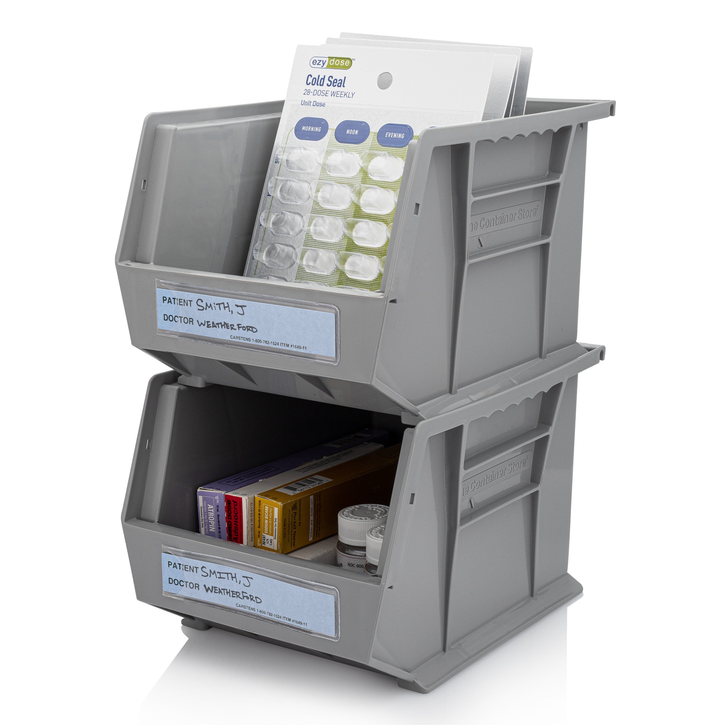 Patient / Doctor Preprinted ID Cards for 1.5 – 4” Ring Binder Spines - Pack of 100