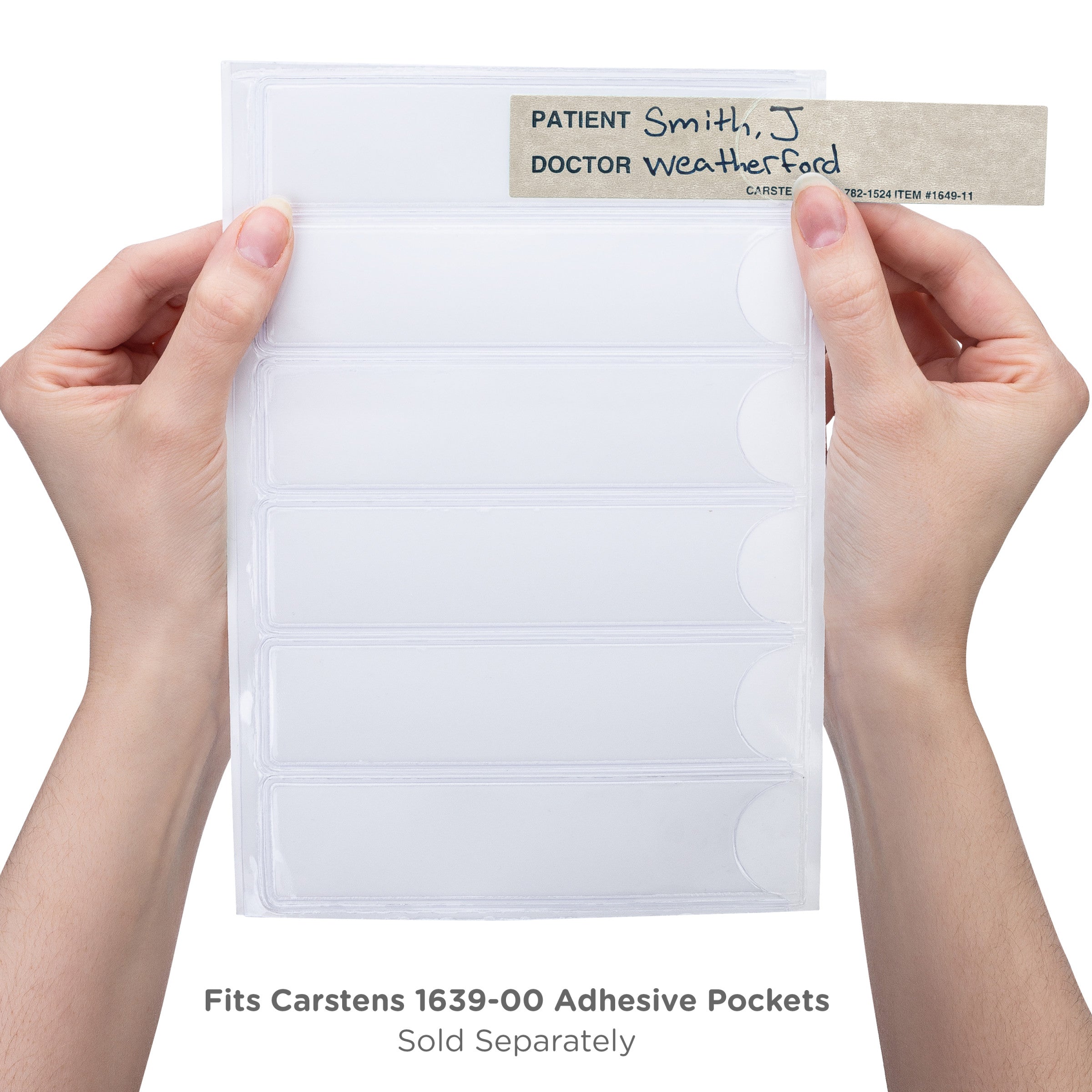 Patient / Doctor Preprinted ID Cards for 1.5 – 4” Ring Binder Spines - Pack of 100