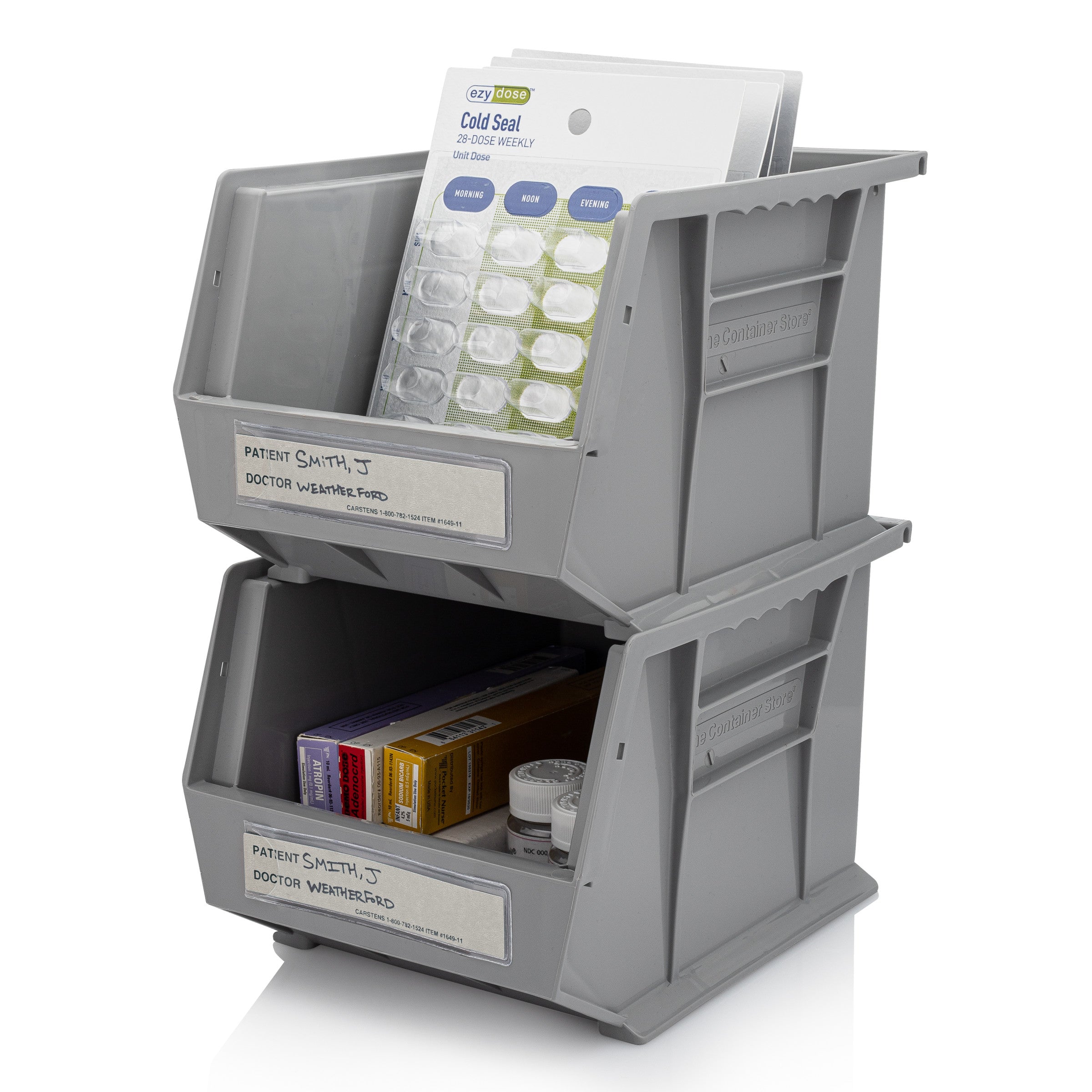 Patient / Doctor Preprinted ID Cards for 1.5 – 4” Ring Binder Spines - Pack of 100