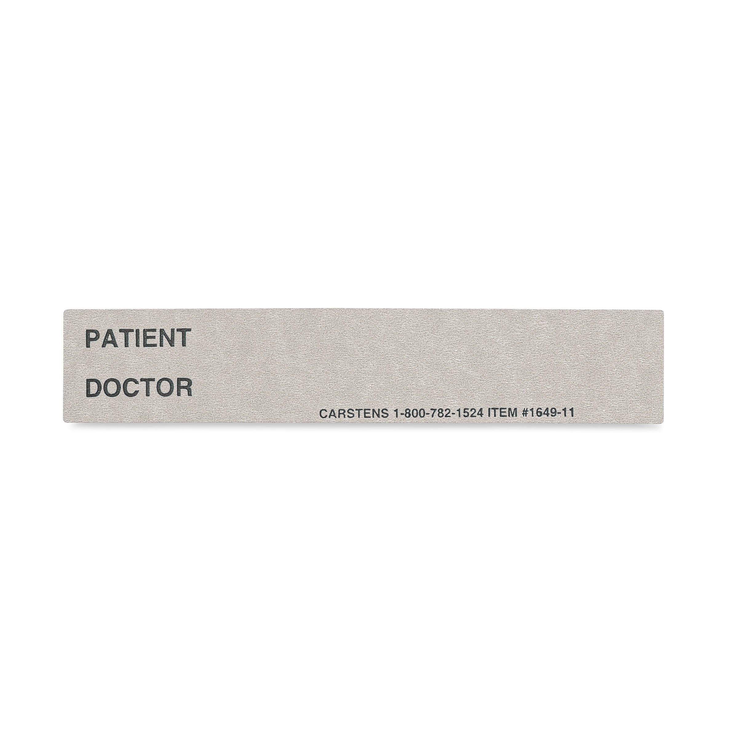 Patient / Doctor Preprinted ID Cards for 1.5 – 4” Ring Binder Spines - Pack of 100