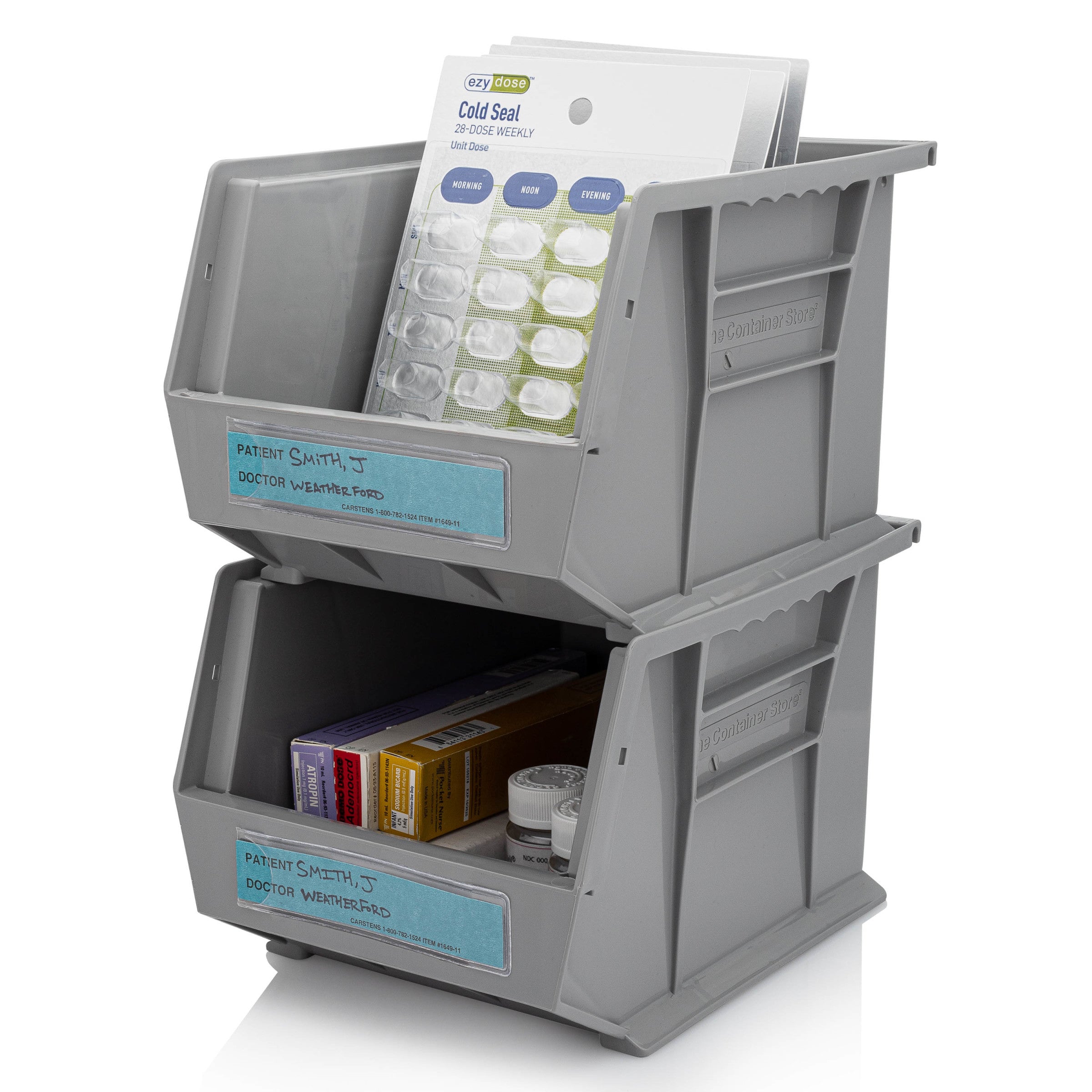 Patient / Doctor Preprinted ID Cards for 1.5 – 4” Ring Binder Spines - Pack of 100