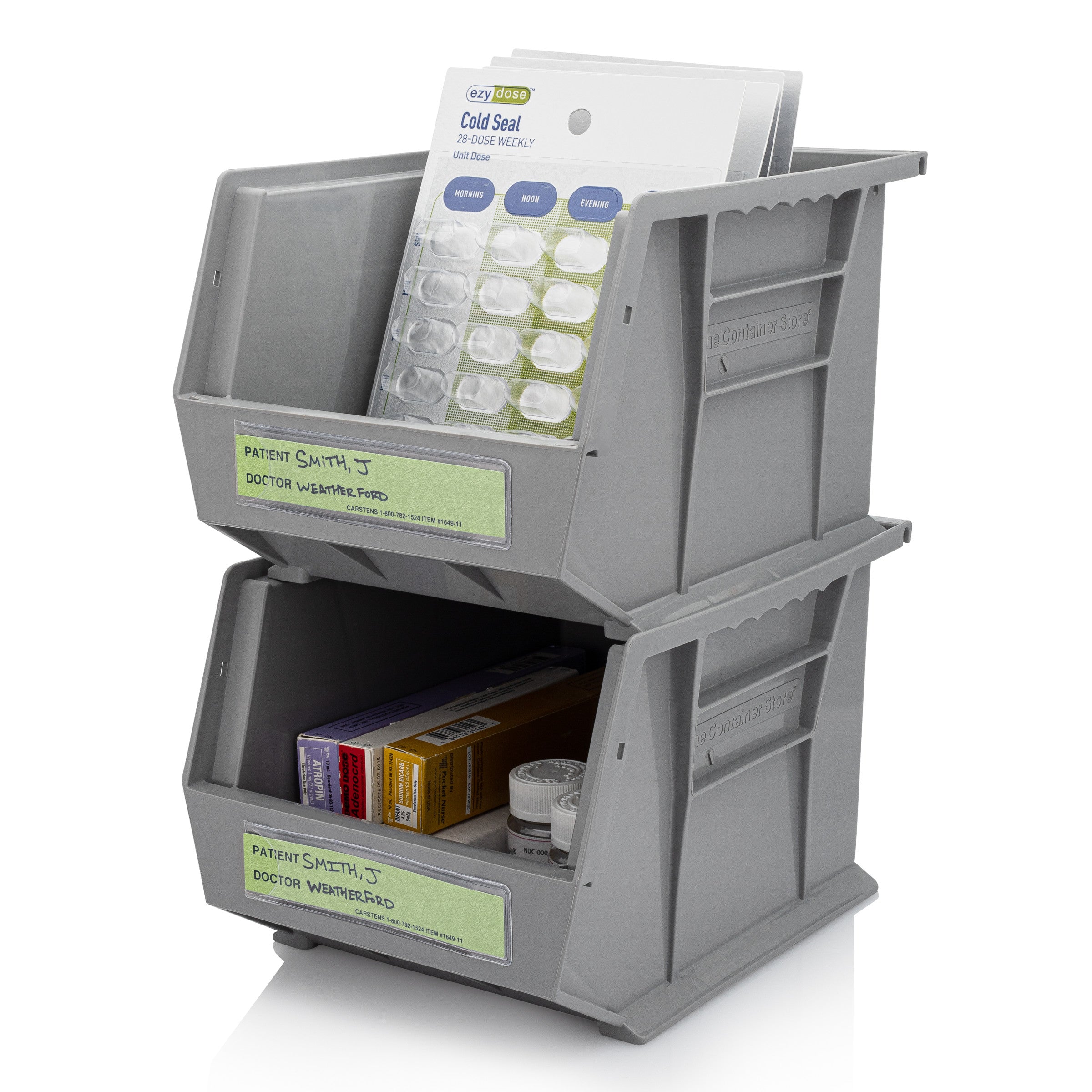 Patient / Doctor Preprinted ID Cards for 1.5 – 4” Ring Binder Spines - Pack of 100