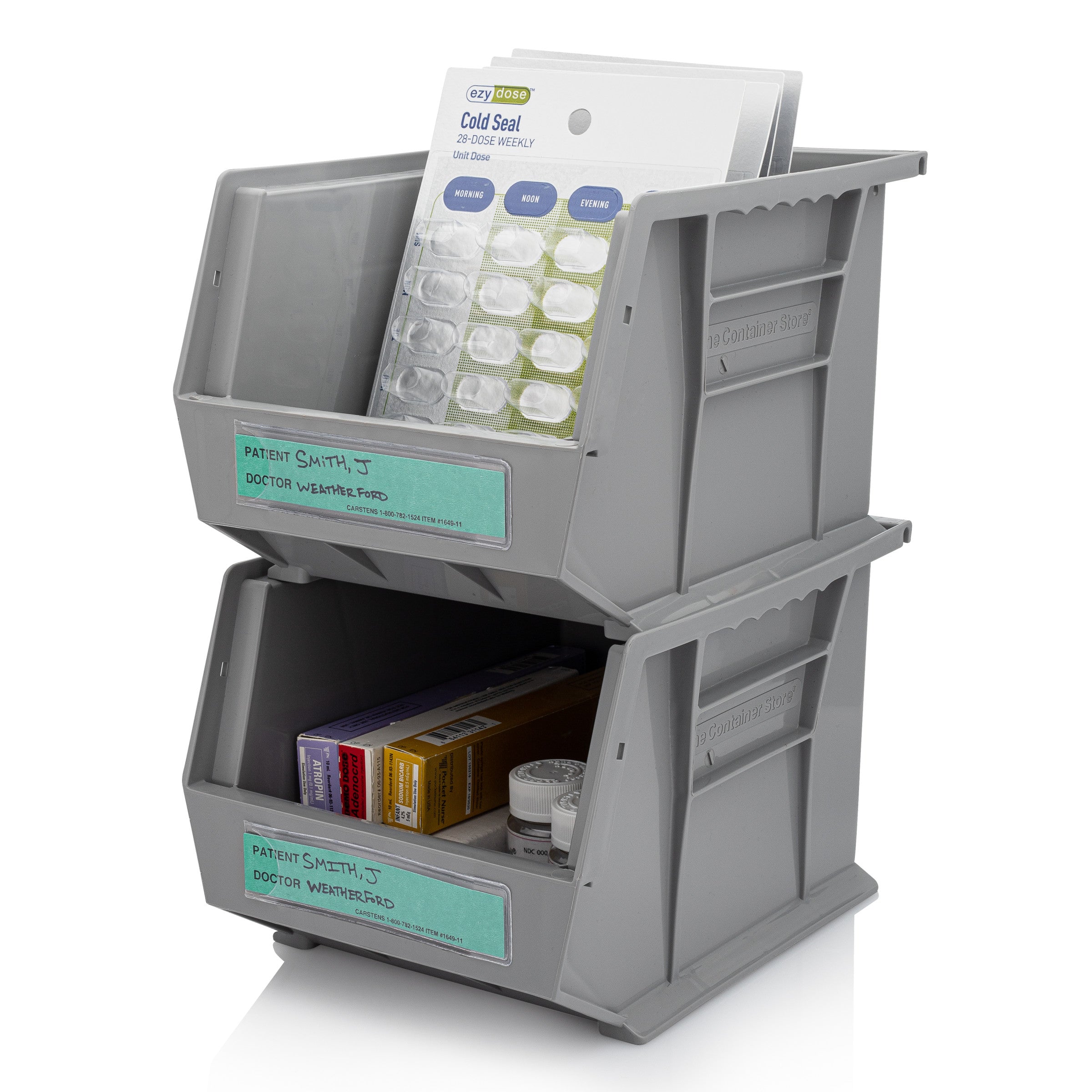 Patient / Doctor Preprinted ID Cards for 1.5 – 4” Ring Binder Spines - Pack of 100