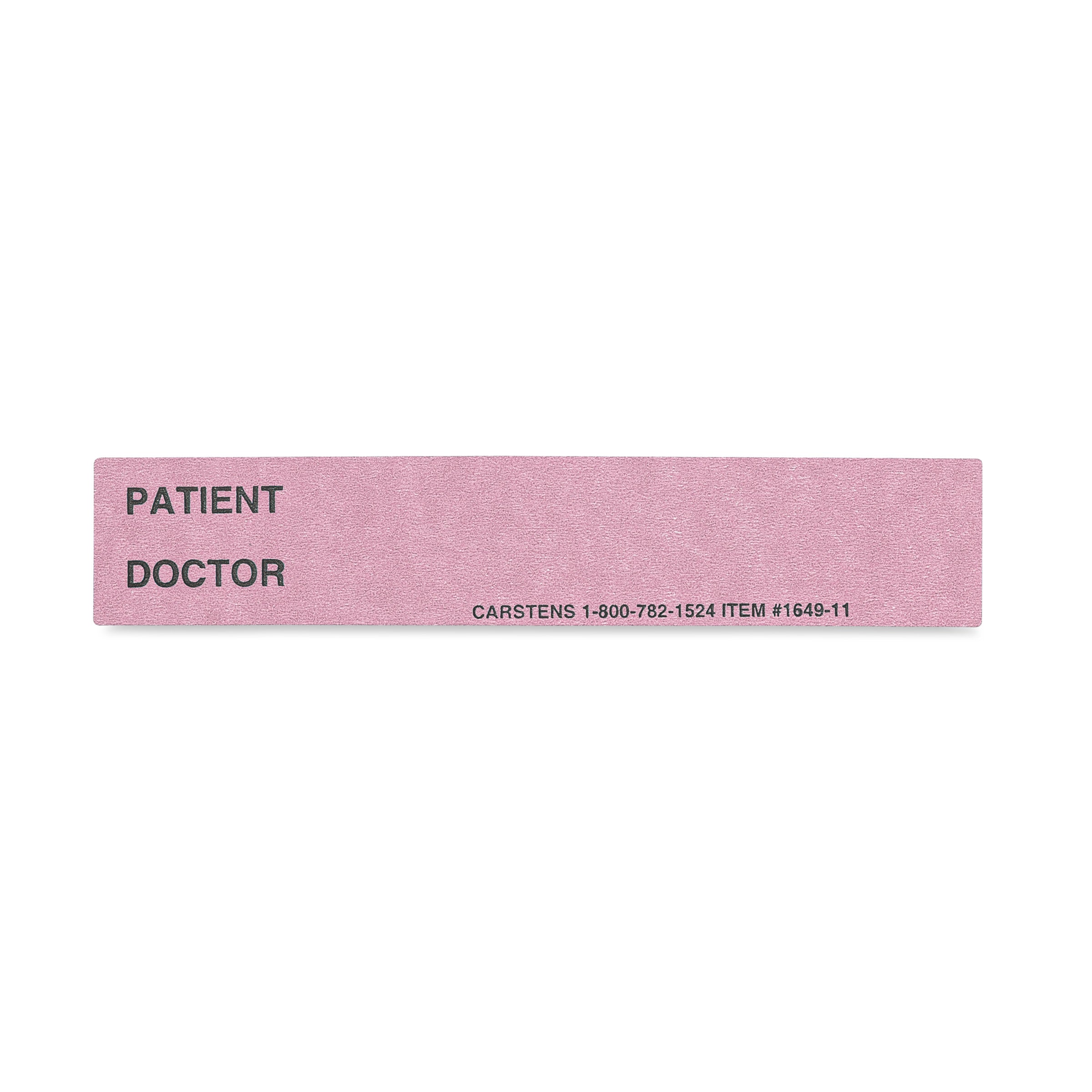 Patient / Doctor Preprinted ID Cards for 1.5 – 4” Ring Binder Spines - Pack of 100