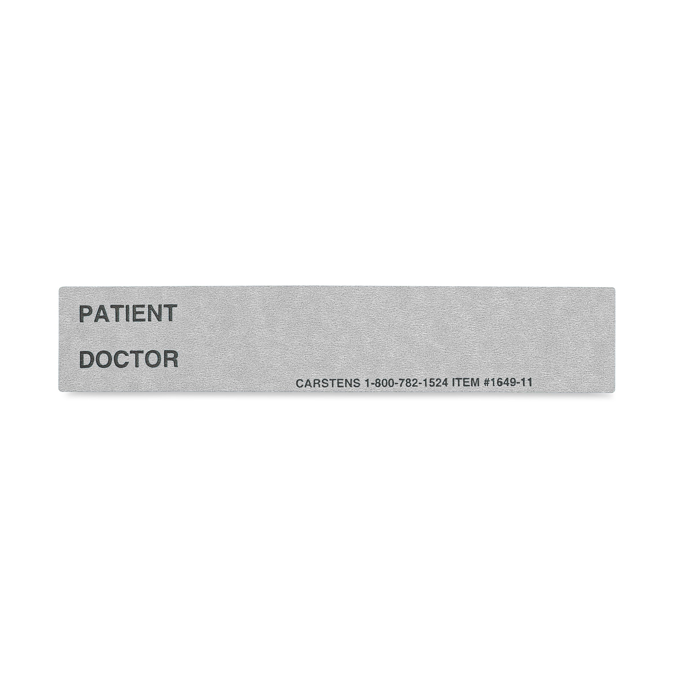 Patient / Doctor Preprinted ID Cards for 1.5 – 4” Ring Binder Spines - Pack of 100