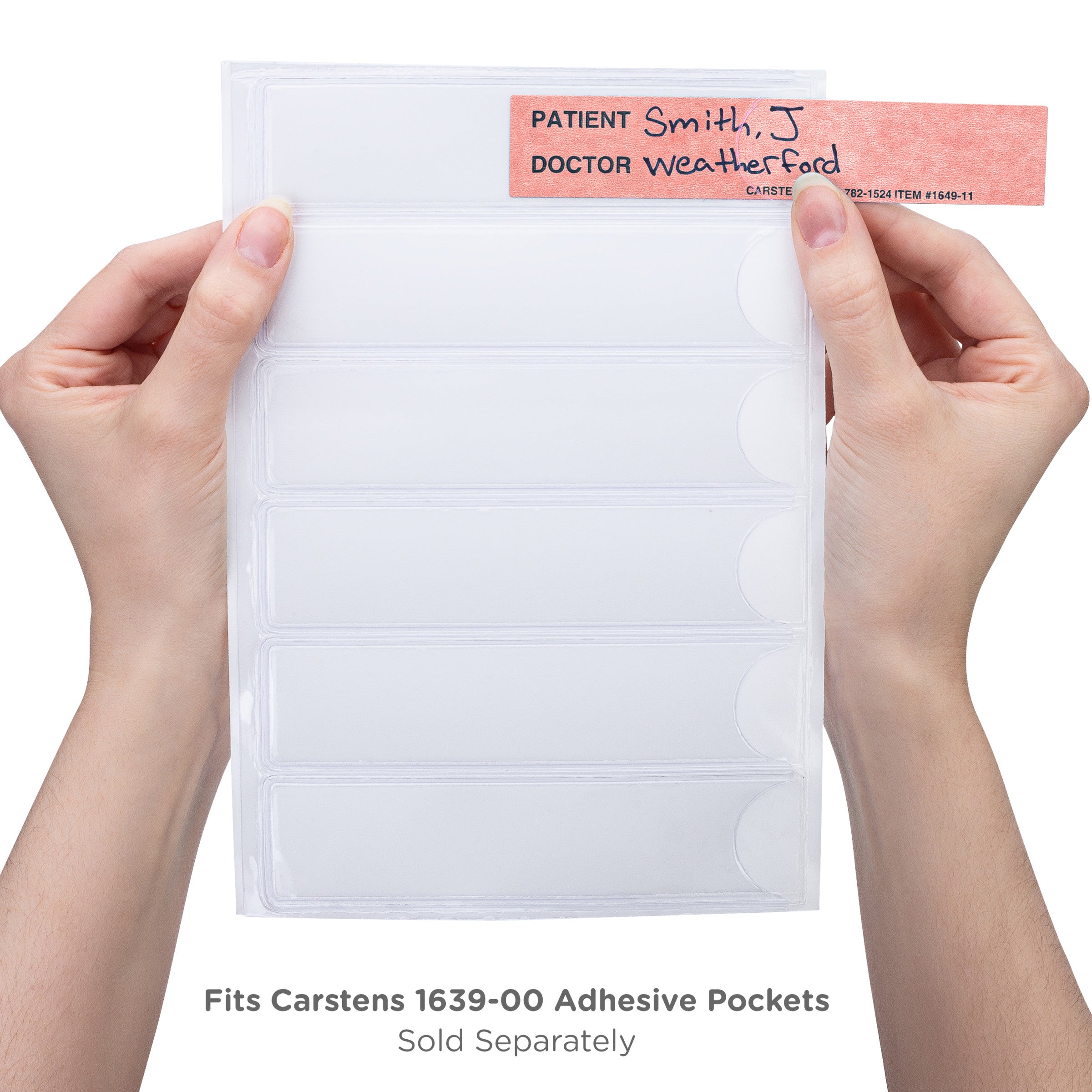 Patient / Doctor Preprinted ID Cards for 1.5 – 4” Ring Binder Spines - Pack of 100