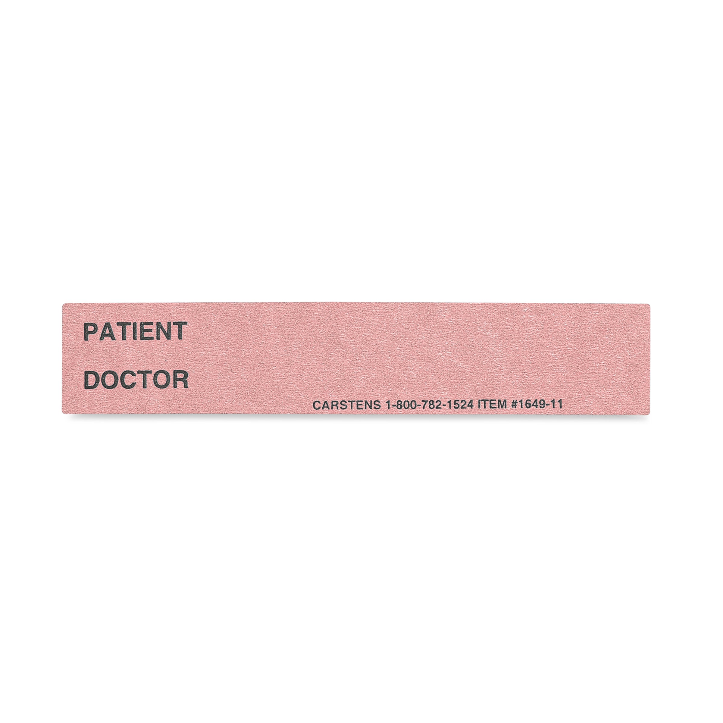 Patient / Doctor Preprinted ID Cards for 1.5 – 4” Ring Binder Spines - Pack of 100