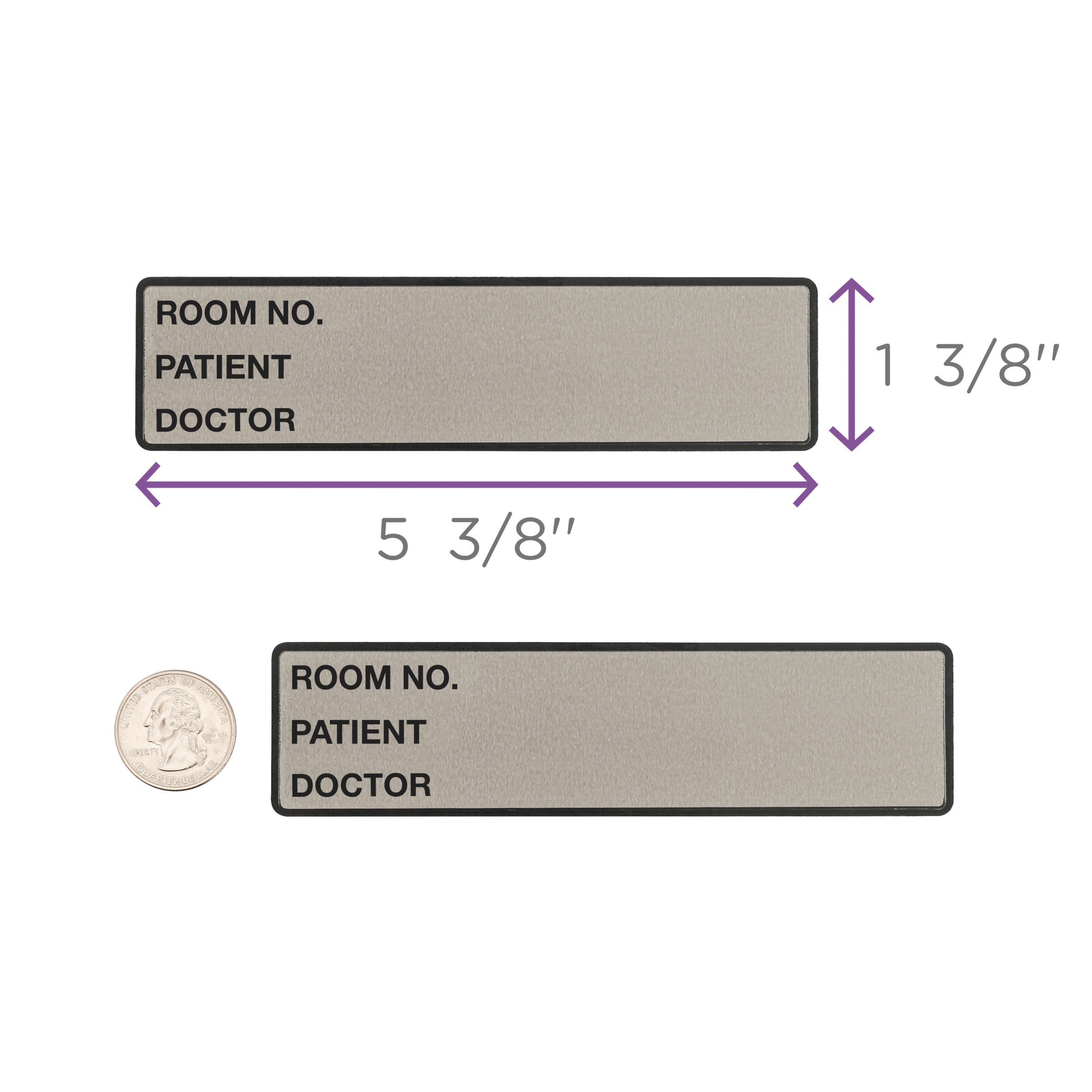 Room No. / Patient / Doctor Preprinted ID Labels for 1.5 – 4” Ring Binder Spines - Roll of 200
