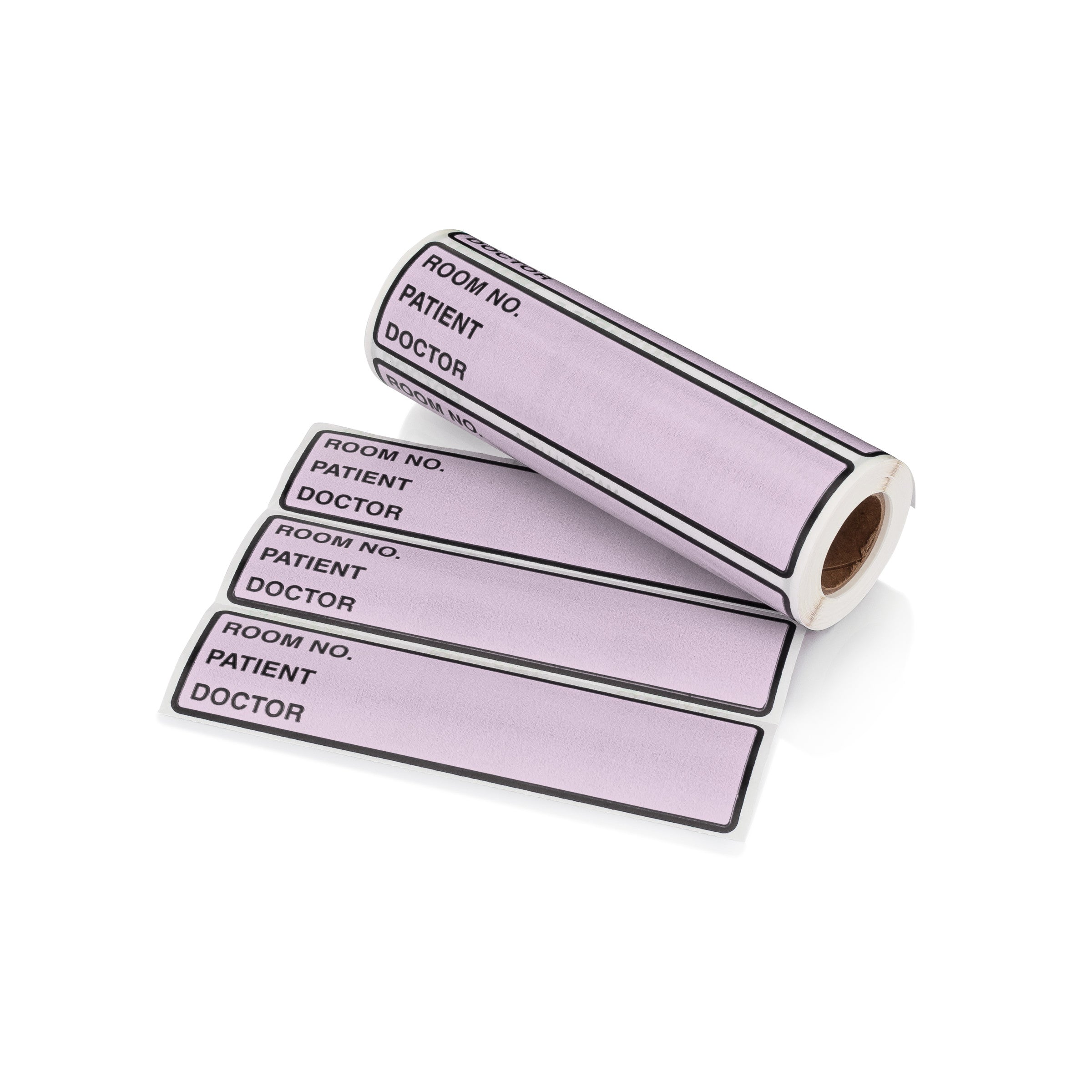 Room No. / Patient / Doctor Preprinted ID Labels for 1.5 – 4” Ring Binder Spines - Roll of 200