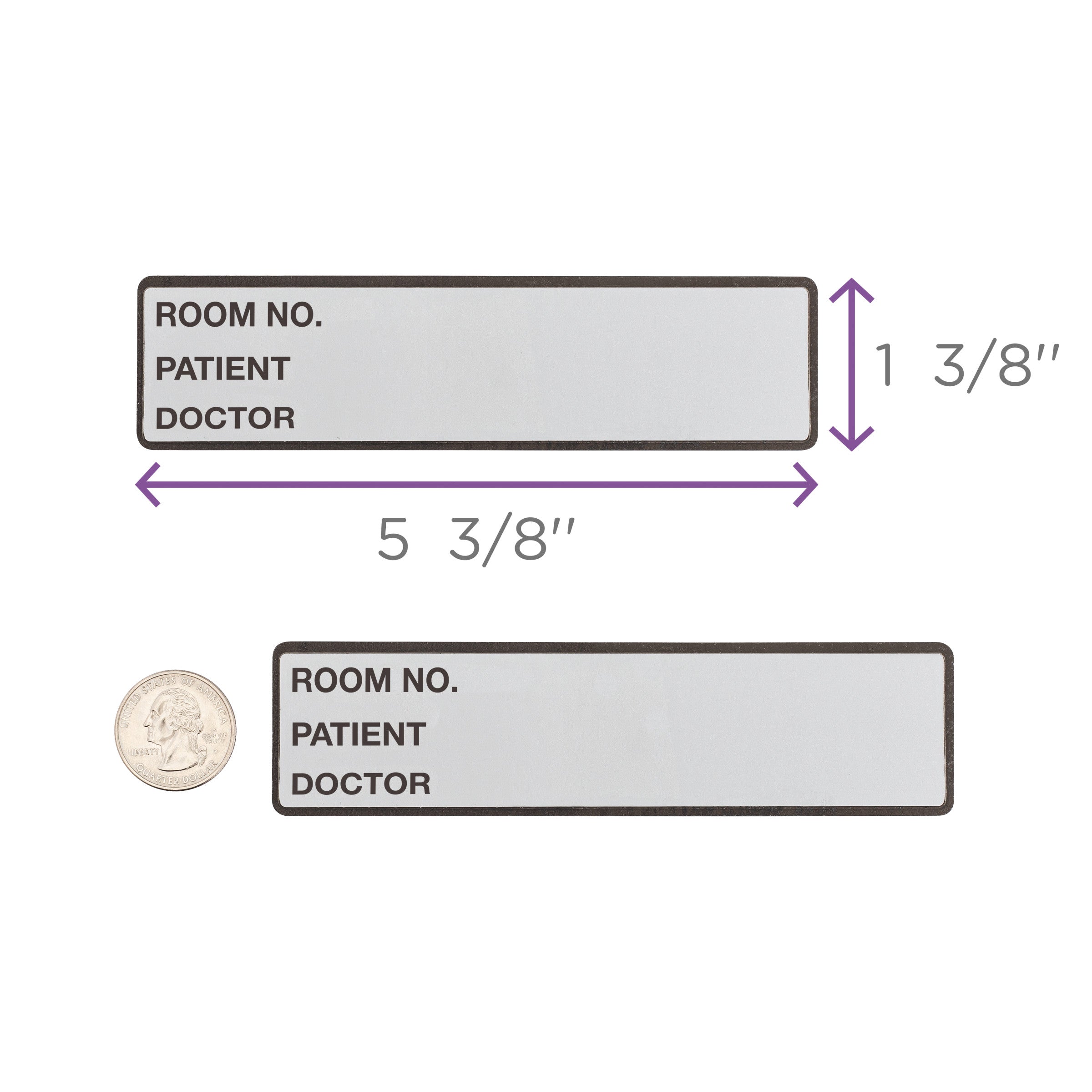 Room No. / Patient / Doctor Preprinted ID Labels for 1.5 – 4” Ring Binder Spines - Roll of 200