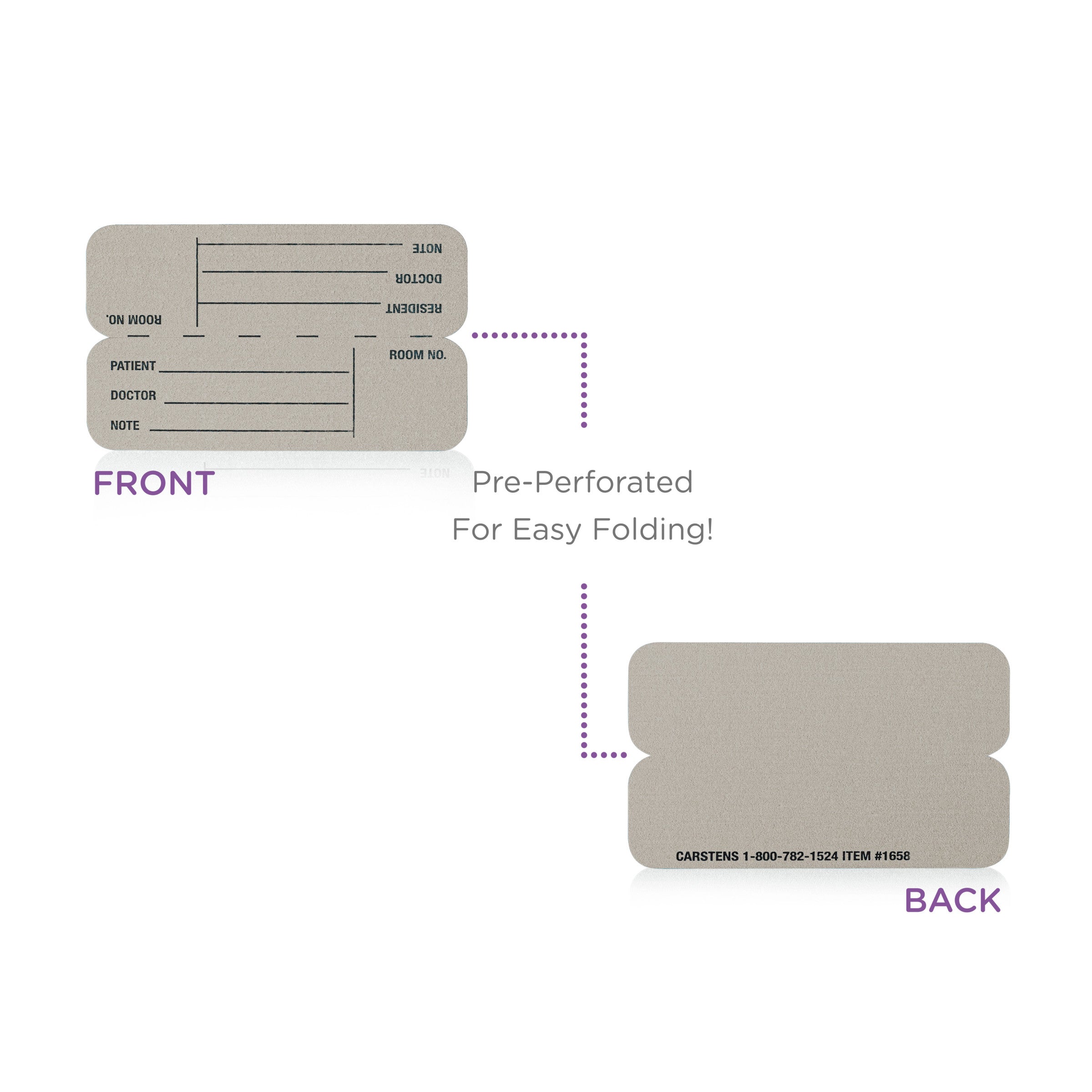 ID Cards for Half Size Card Pockets, Pack of 100