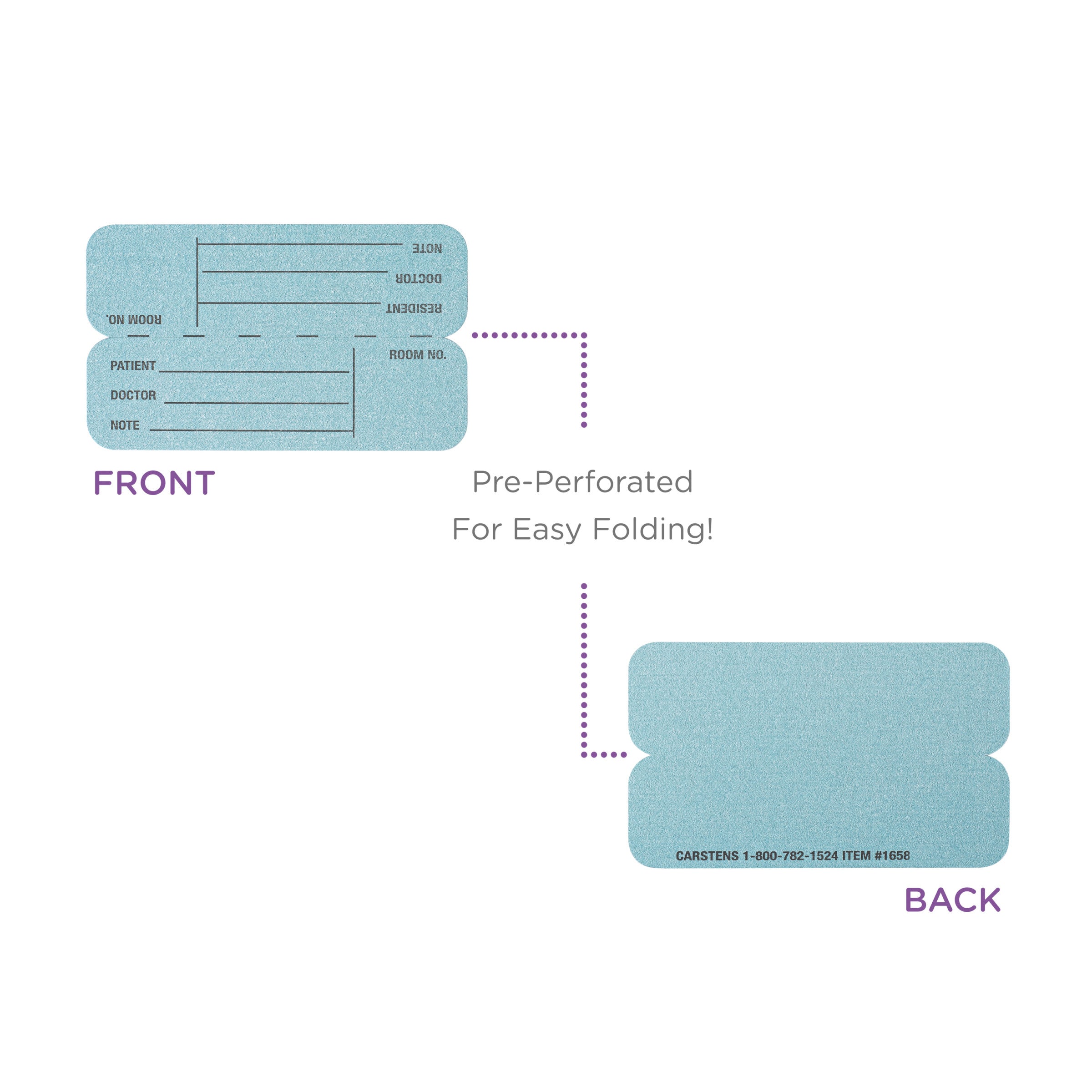 ID Cards for Half Size Card Pockets, Pack of 100