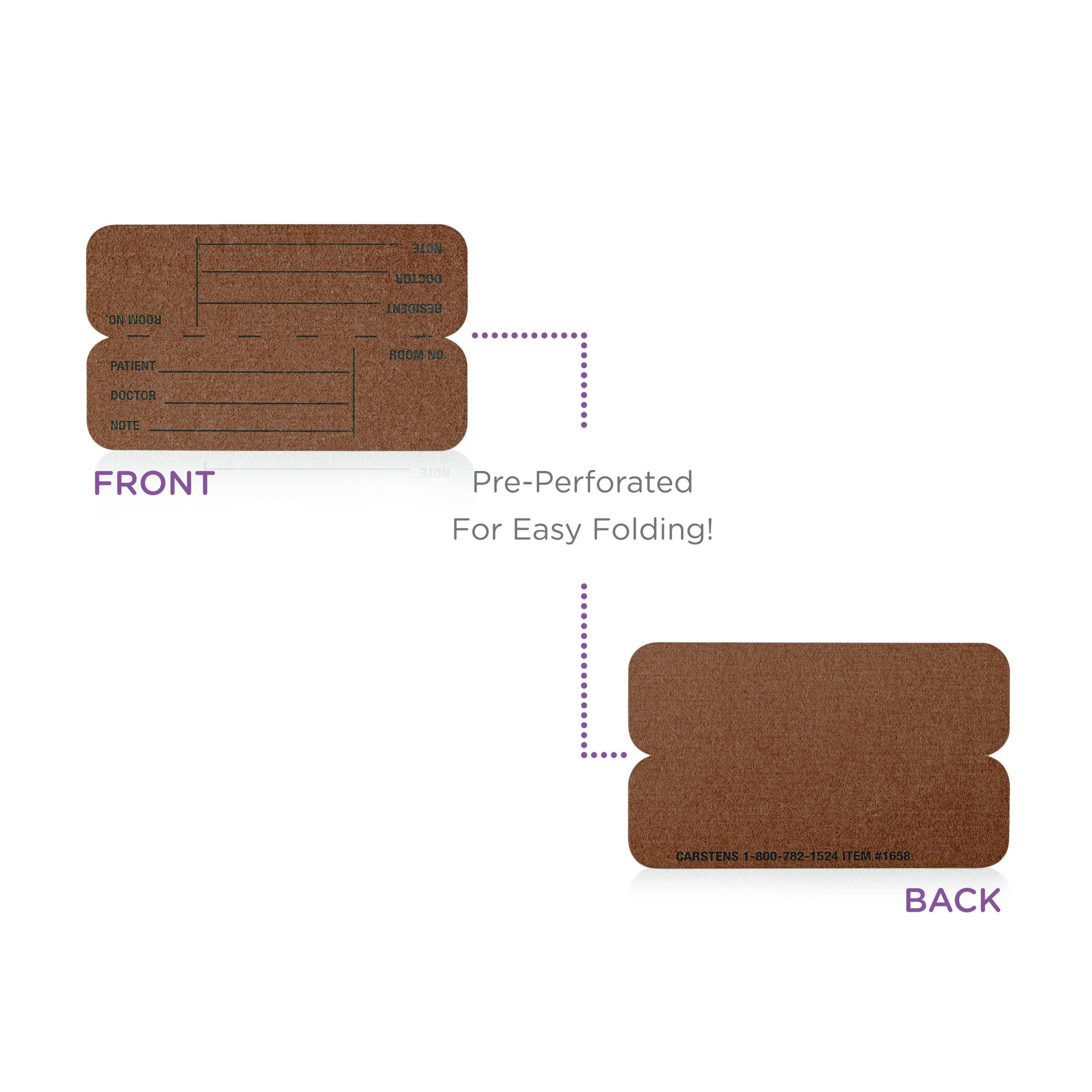 ID Cards for Half Size Card Pockets, Pack of 100