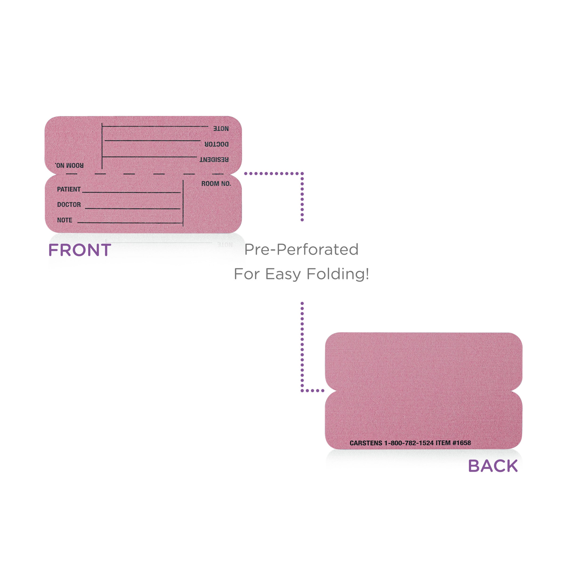 ID Cards for Half Size Card Pockets, Pack of 100