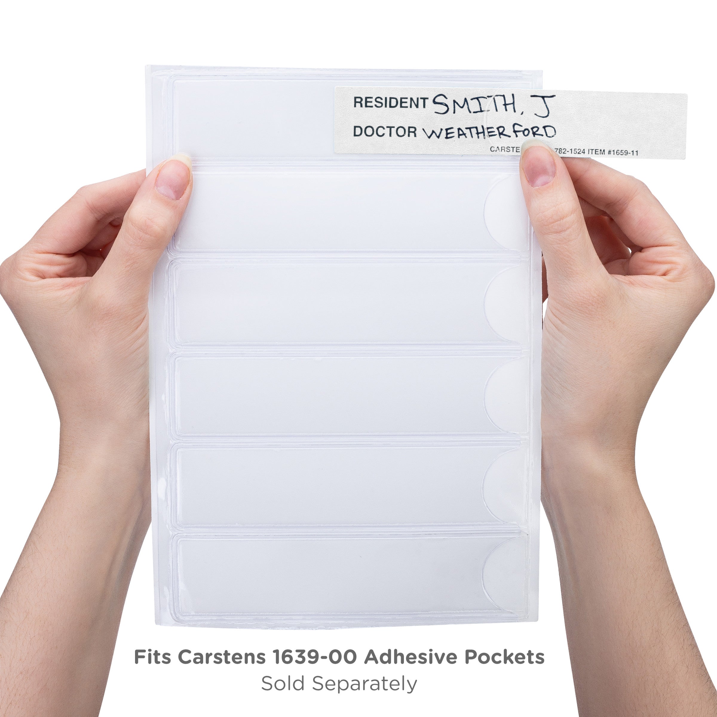 Resident / Doctor Preprinted ID Cards for 1.5 – 4” Ring Binder Spines - Pack of 100