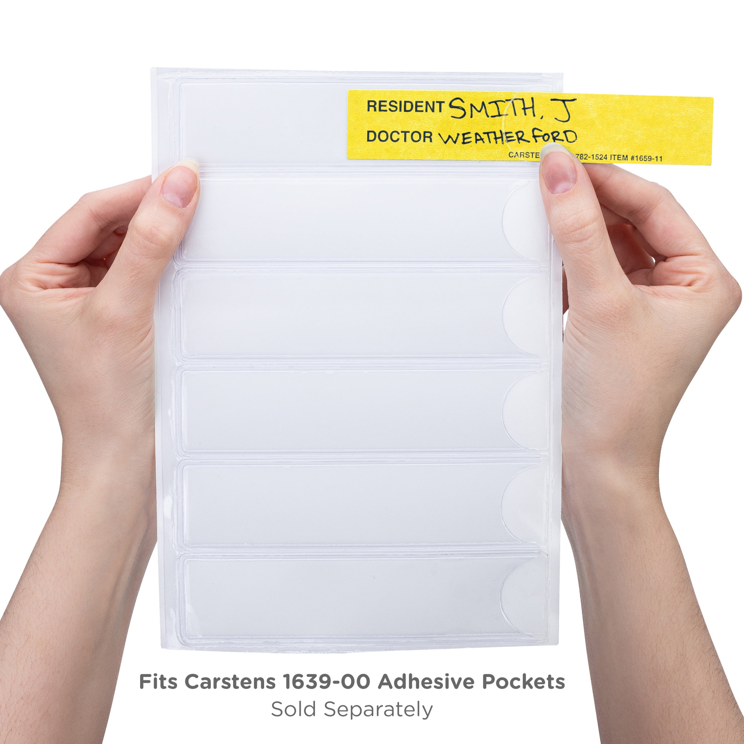 Resident / Doctor Preprinted ID Cards for 1.5 – 4” Ring Binder Spines - Pack of 100