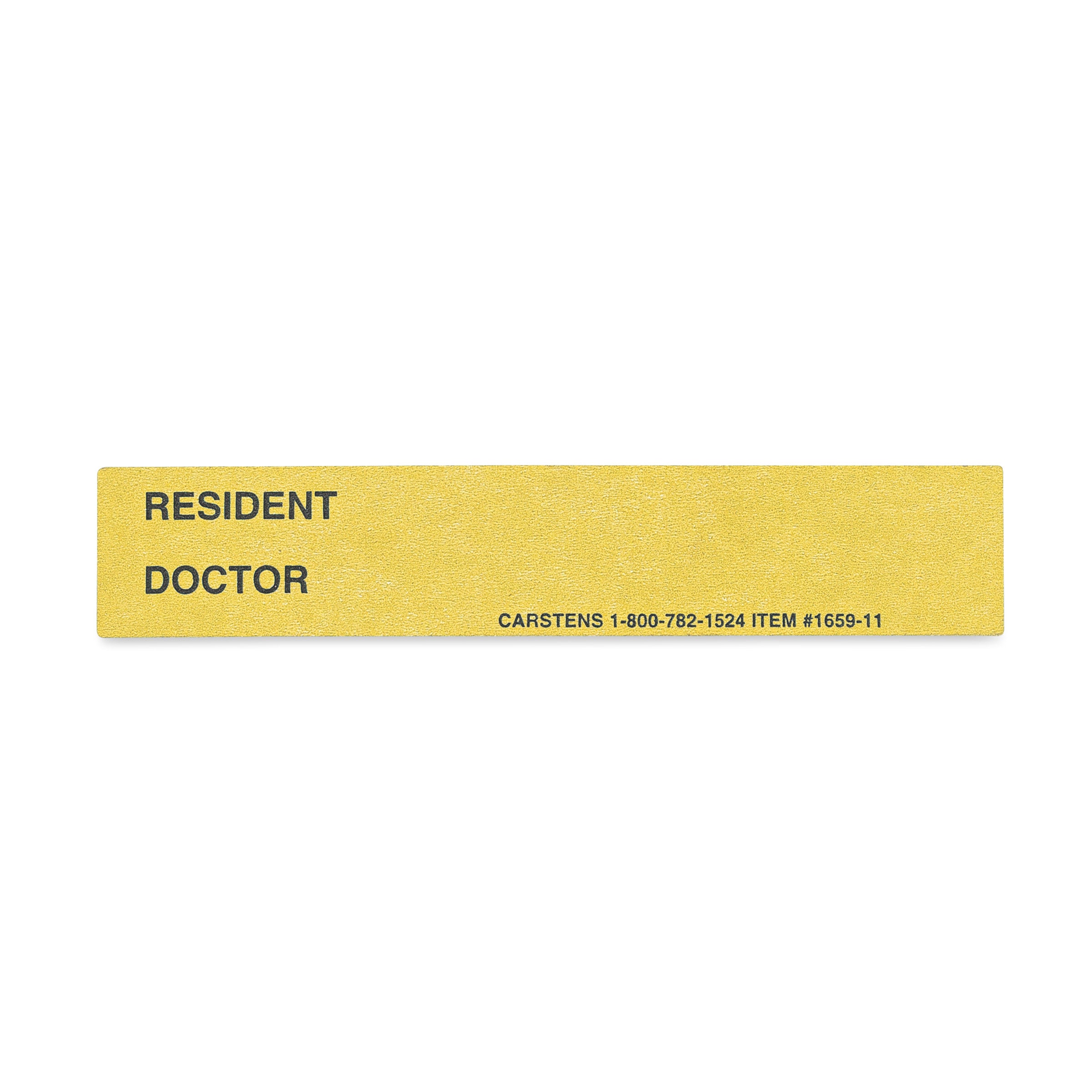 Resident / Doctor Preprinted ID Cards for 1.5 – 4” Ring Binder Spines - Pack of 100