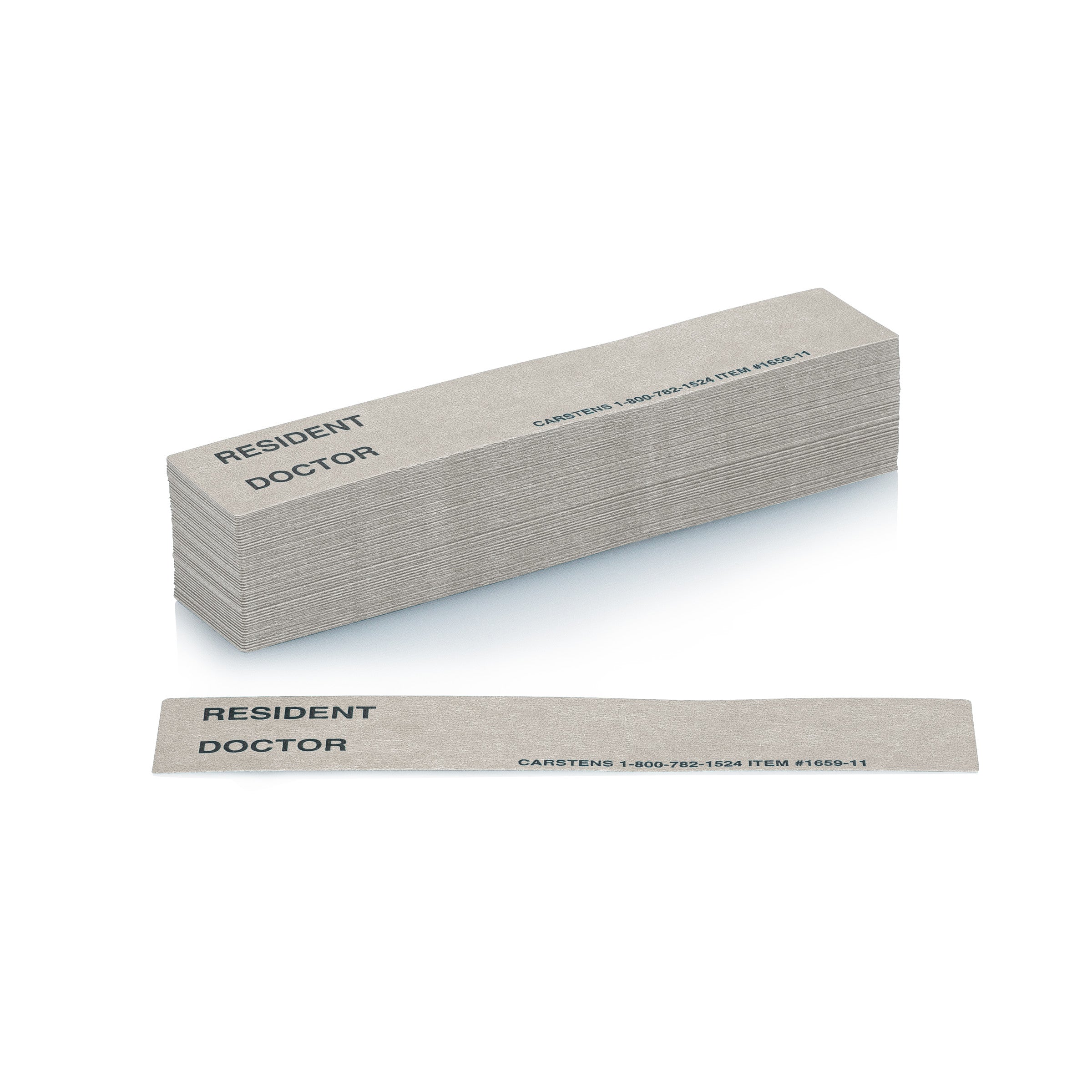 Resident / Doctor Preprinted ID Cards for 1.5 – 4” Ring Binder Spines - Pack of 100