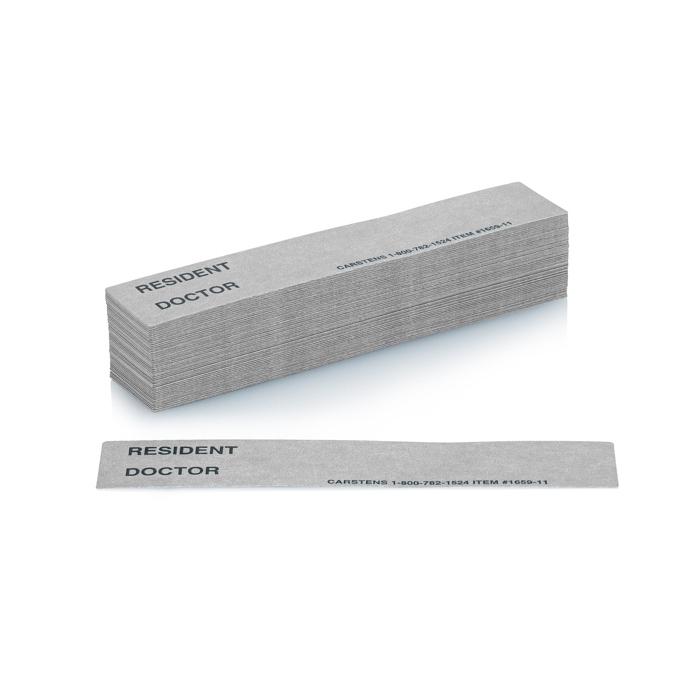 Resident / Doctor Preprinted ID Cards for 1.5 – 4” Ring Binder Spines - Pack of 100