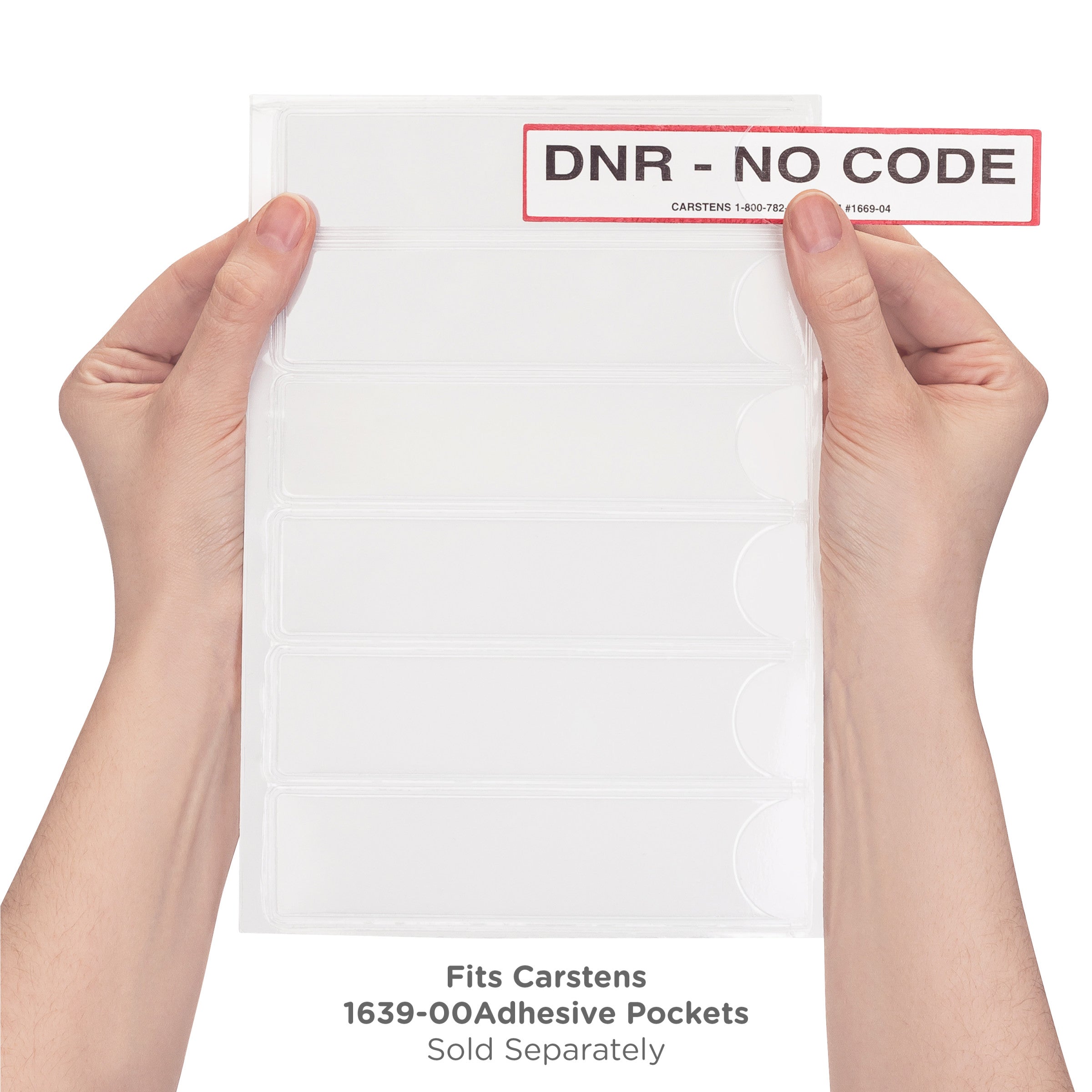 DNR - No Code Alert/Instruction Card, White, W5.25" x H1" (100 pack)