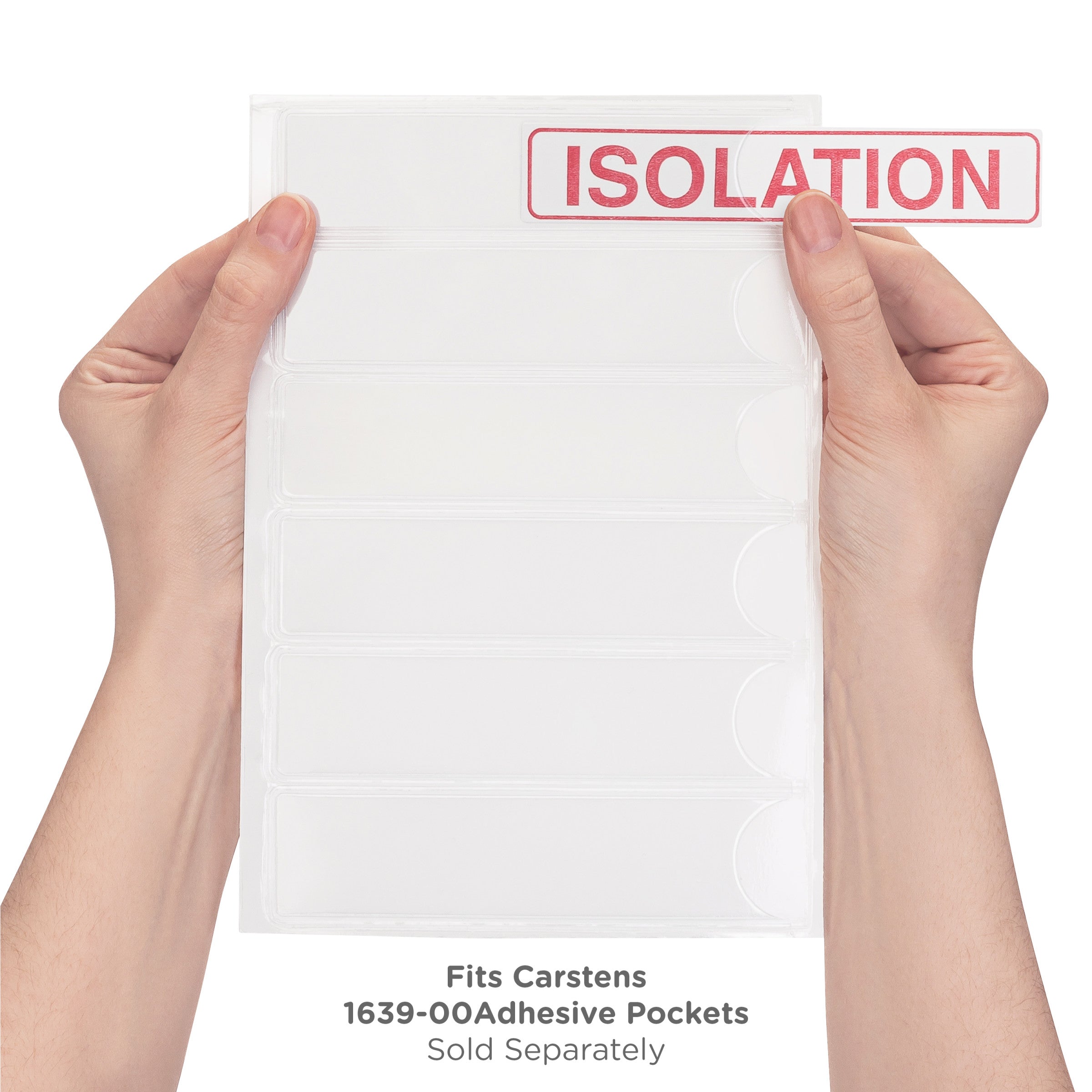 Isolation Alert/Instruction Card, White, W5.25" x H1" (100 pack)