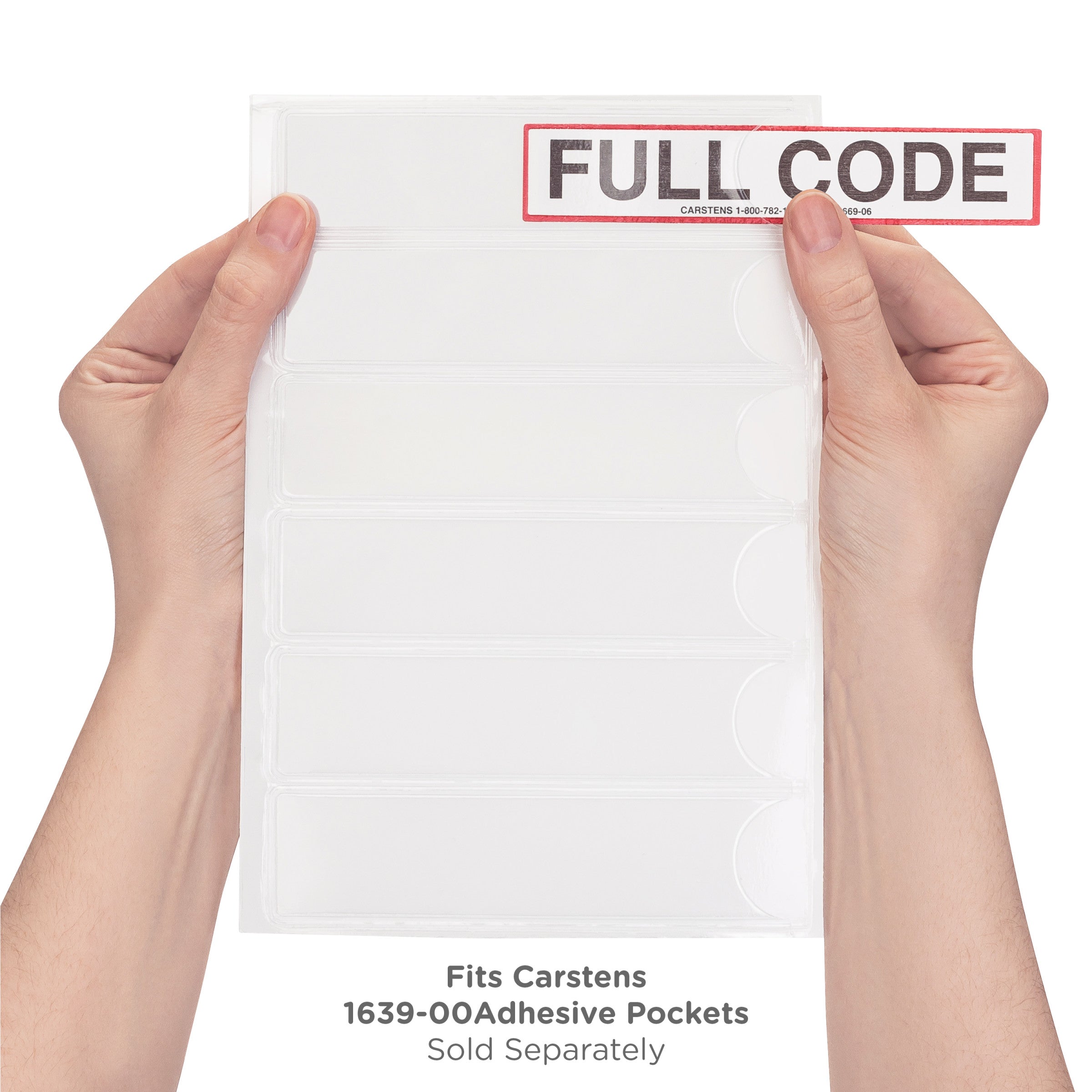 Full Code Alert/Instruction Card, White, W5.25" x H1" (100 pack)