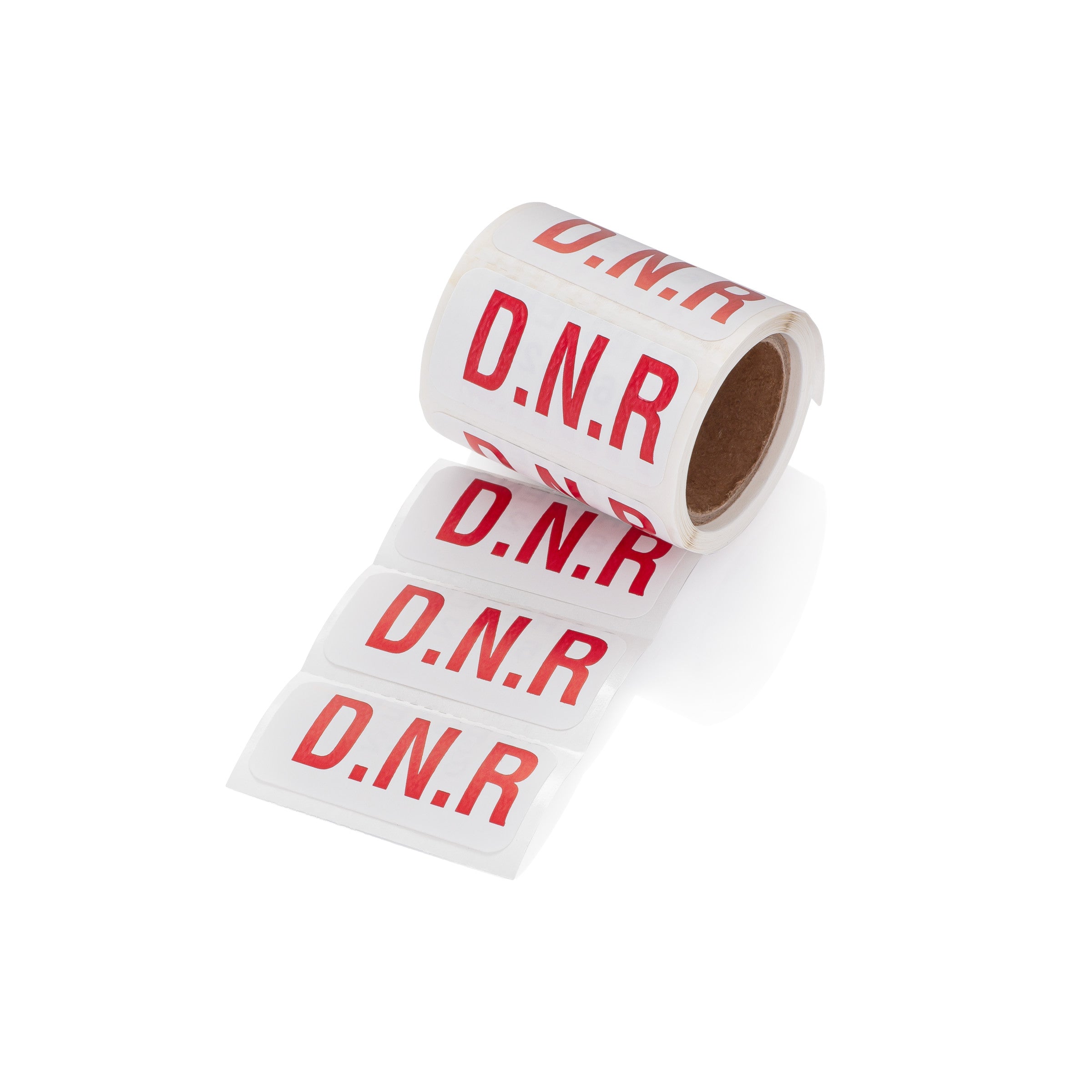D.N.R. Alert and Instruction Labels, White, W1.5" x H.75" (Roll of 100)