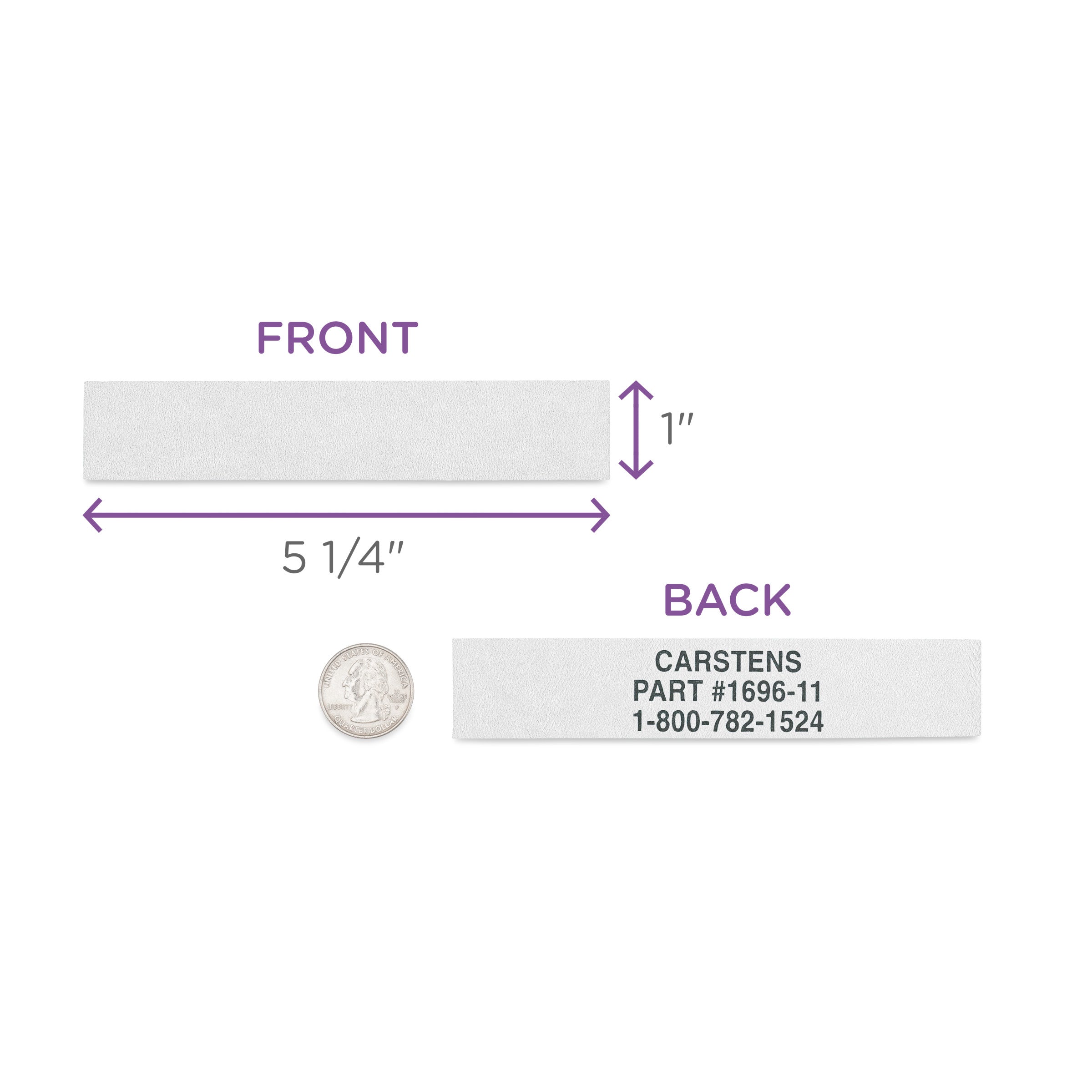 Blank ID Cards for 1.5-4" Ring Binder Spines – Roll of 200