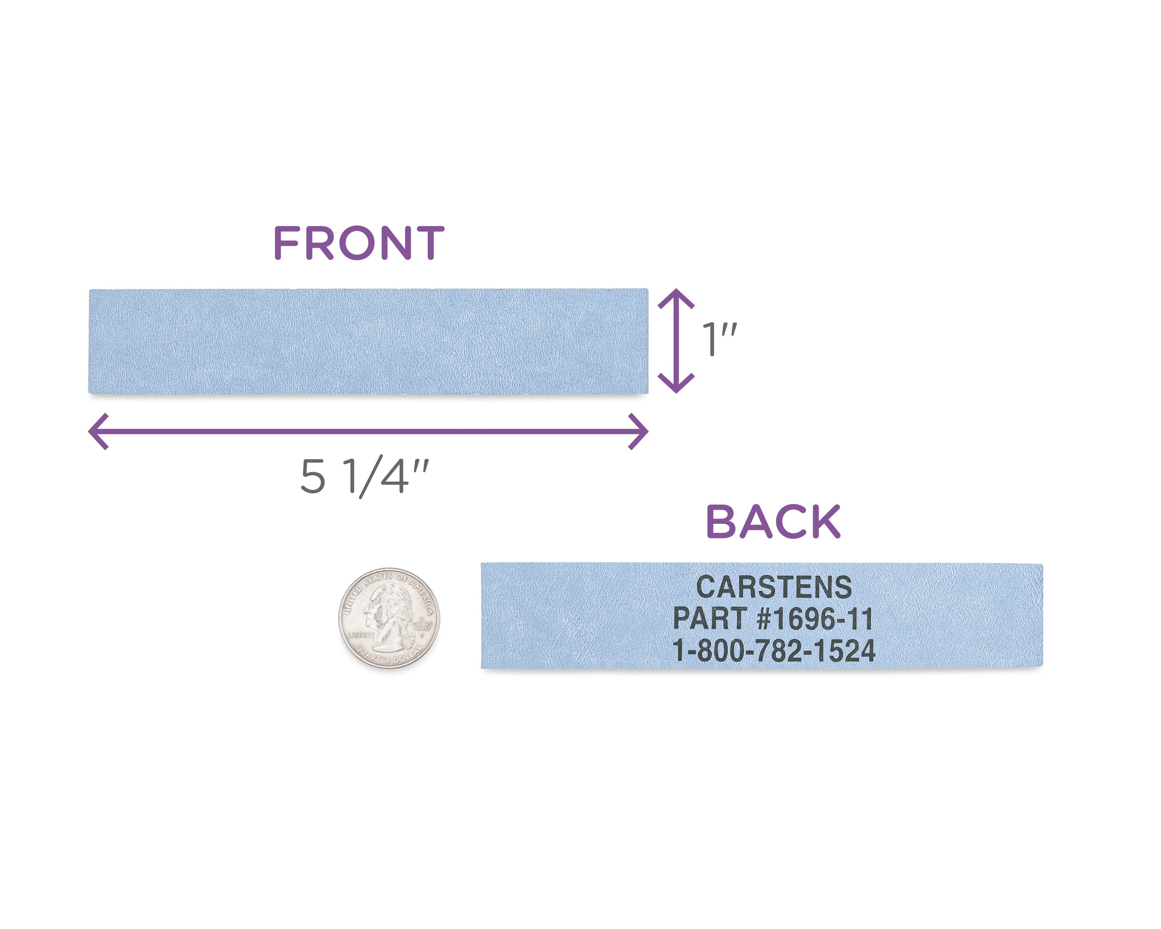 Blank ID Cards for 1.5-4" Ring Binder Spines – Roll of 200