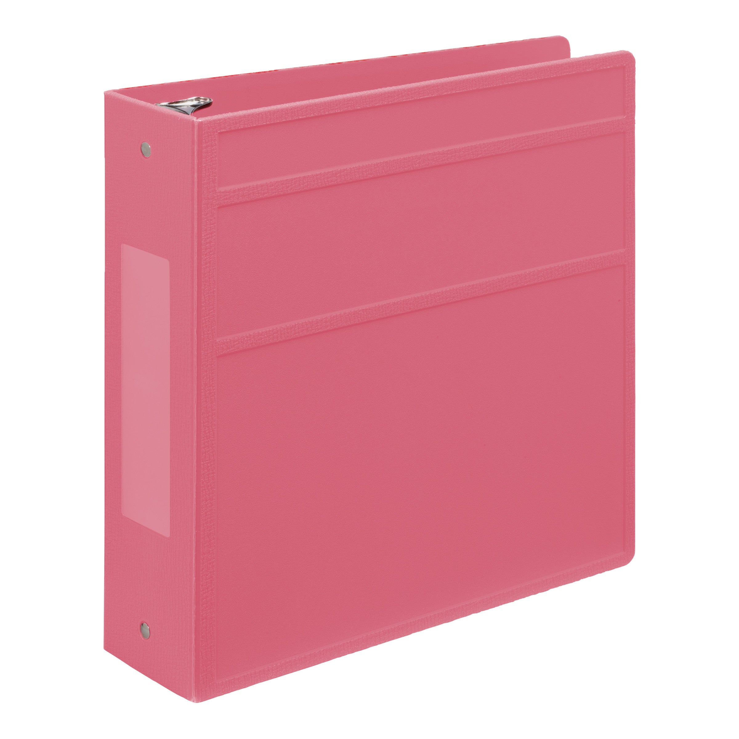 3-Inch Heavy Duty 3-Ring Binder – Side Opening | Carstens Pink