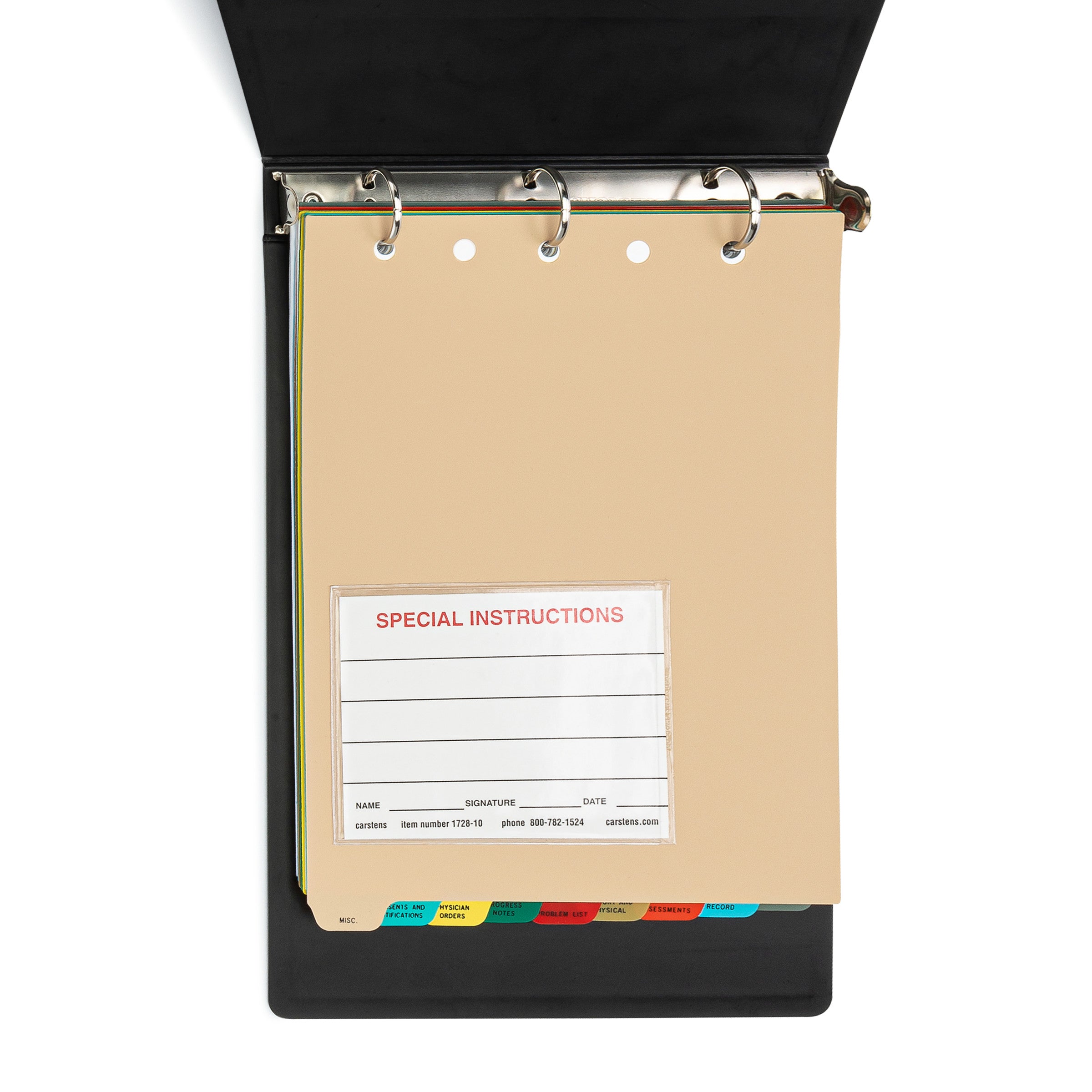 Special Instructions Card for Condition Alert Sheets, (100 pack)