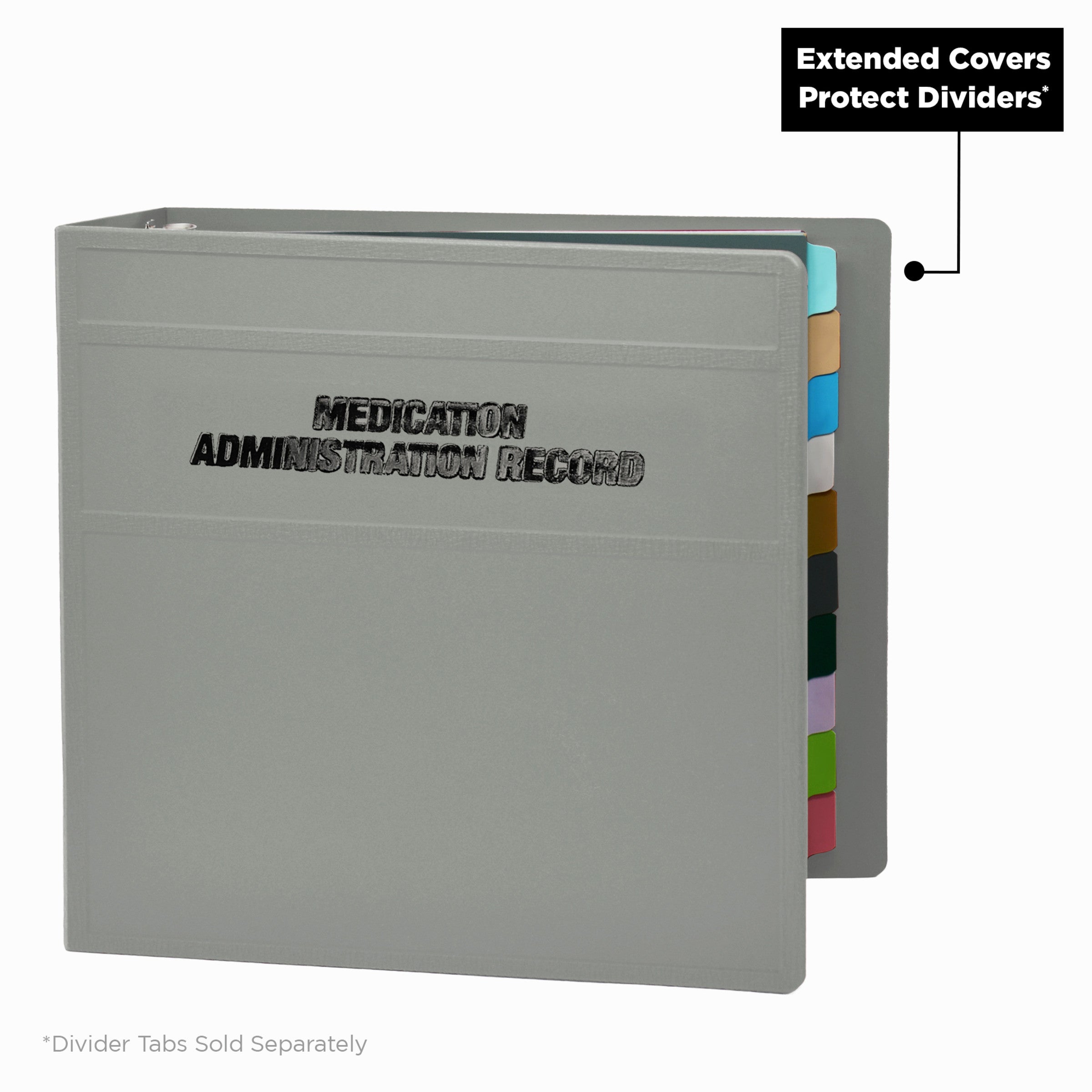 Heavy Duty Medical Administration Record (MAR) 3-Ring Binder – Side Opening