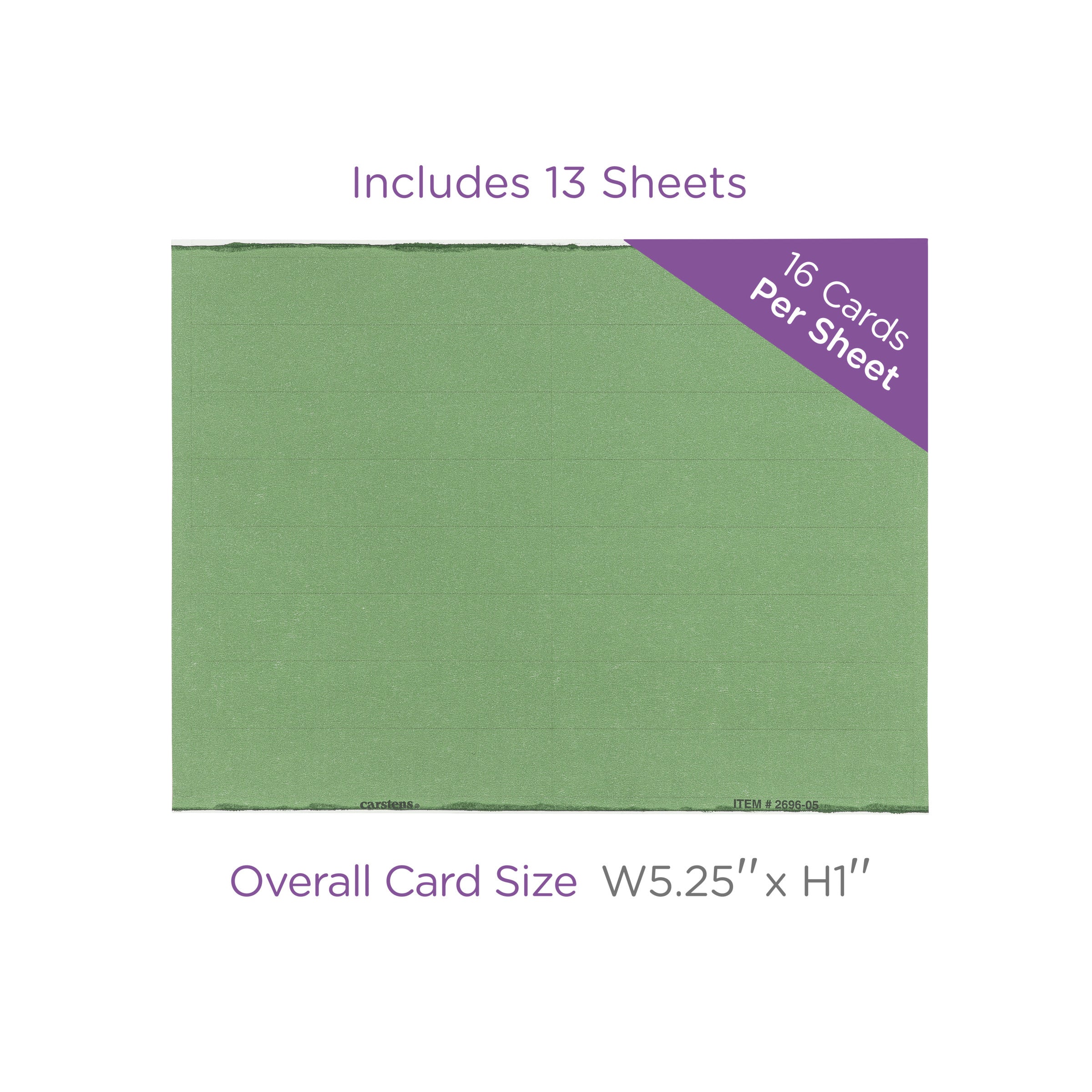 Blank Card Sheets