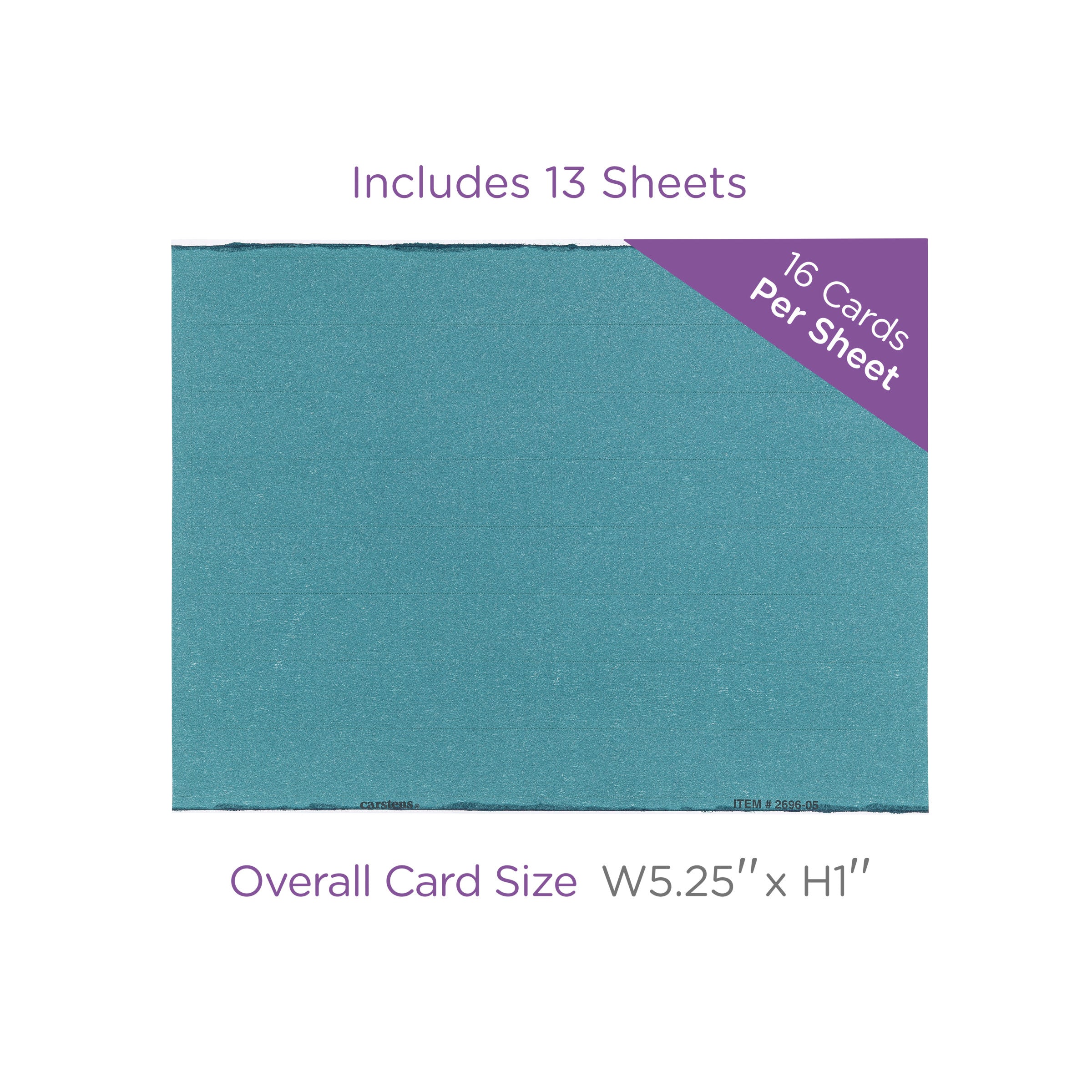 Blank Card Sheets