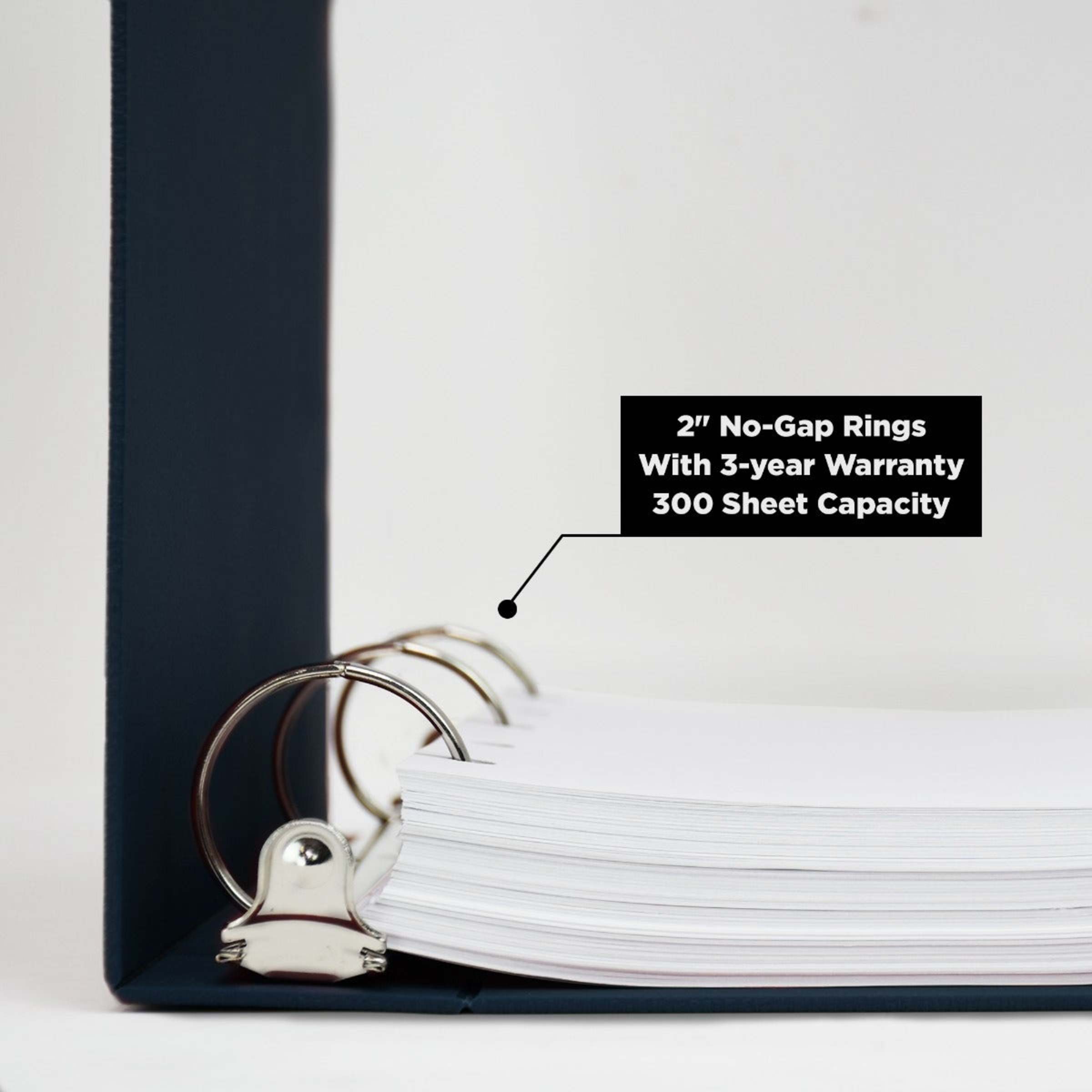 2-Inch Heavy Duty 3-Ring Binder for Medical Charting – Side Opening