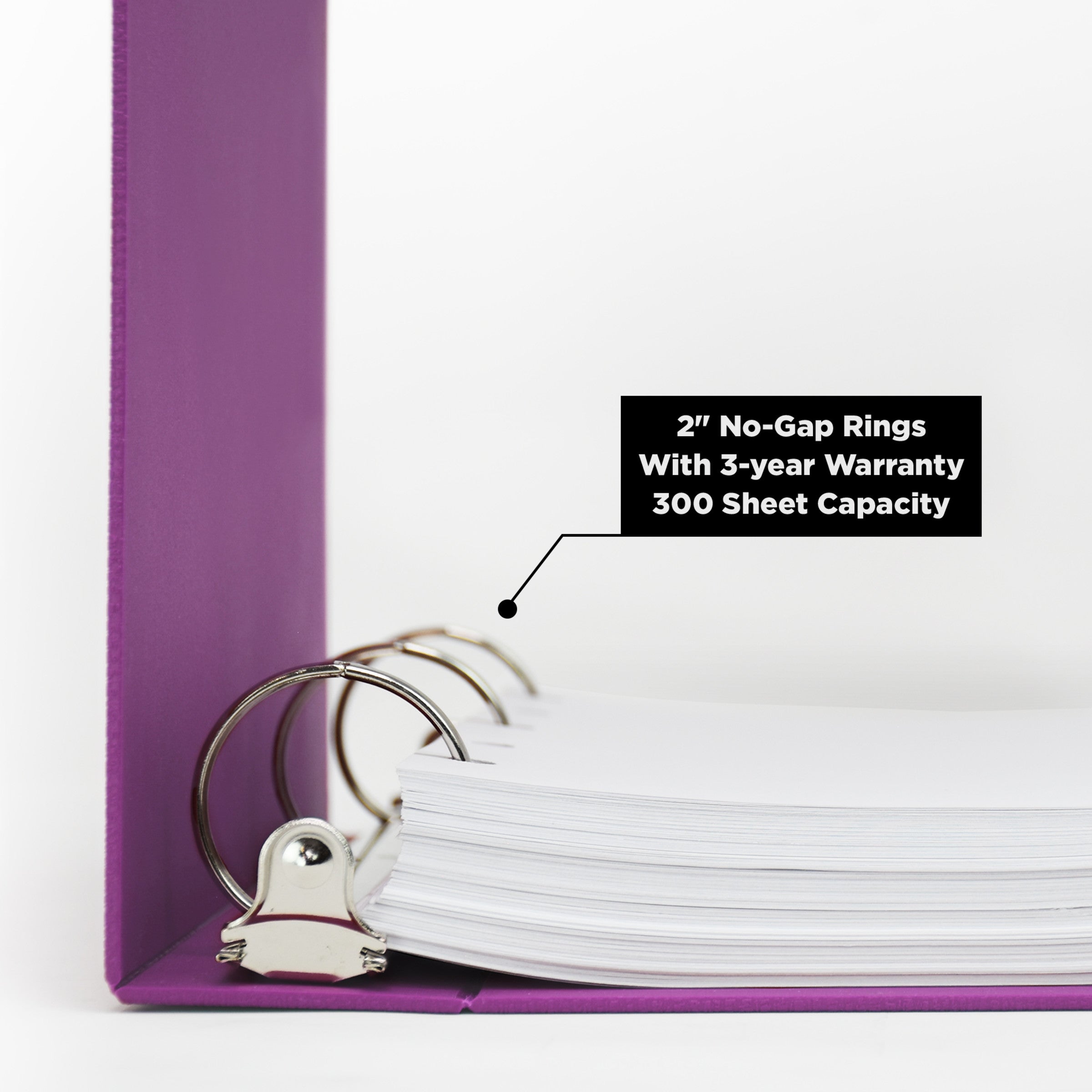 2-Inch Heavy Duty 3-Ring Binder for Medical Charting – Side Opening