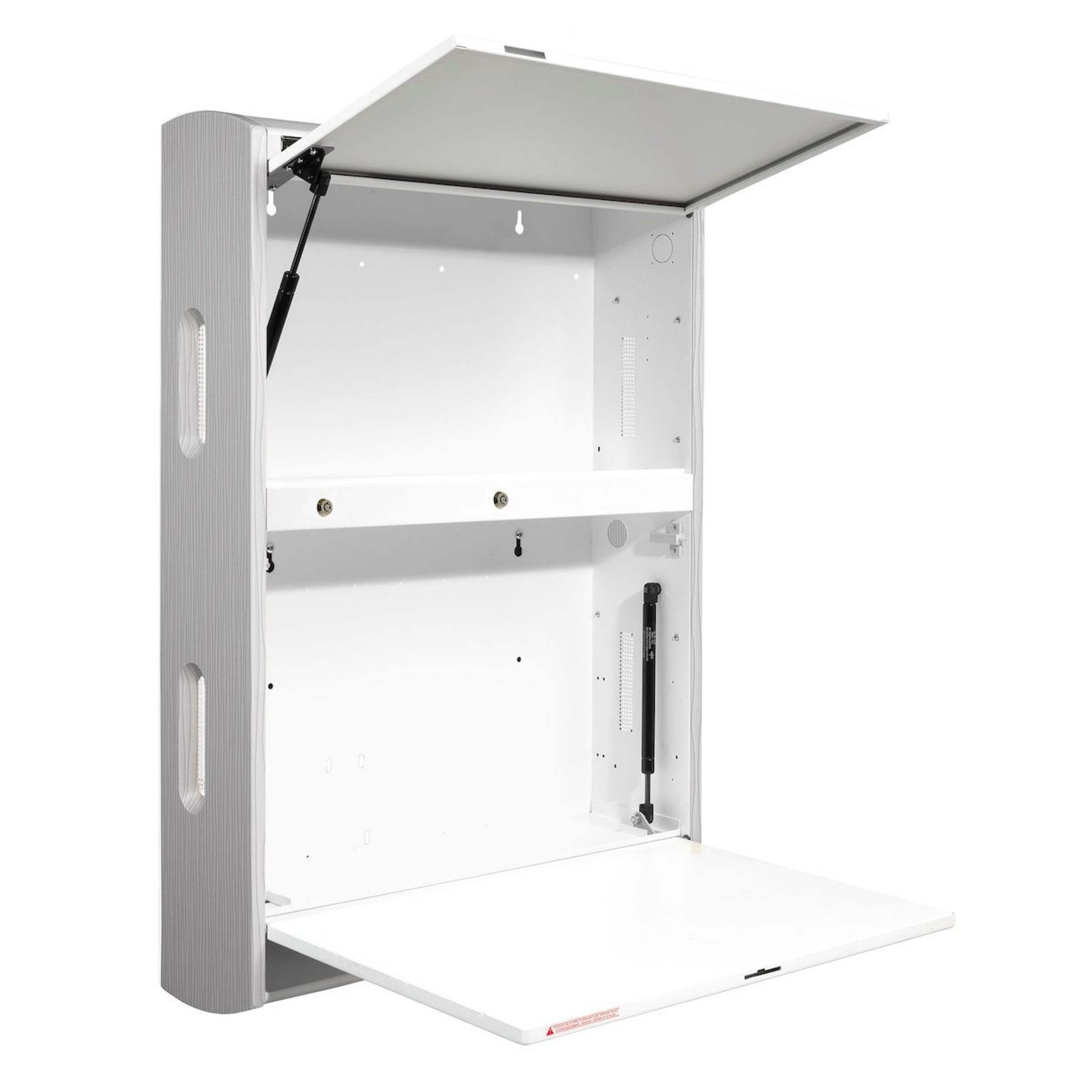 Premium Wide Wall Cabinet, 28.3"W x 42"H x 8"D, WALLAroo® 6600 Series