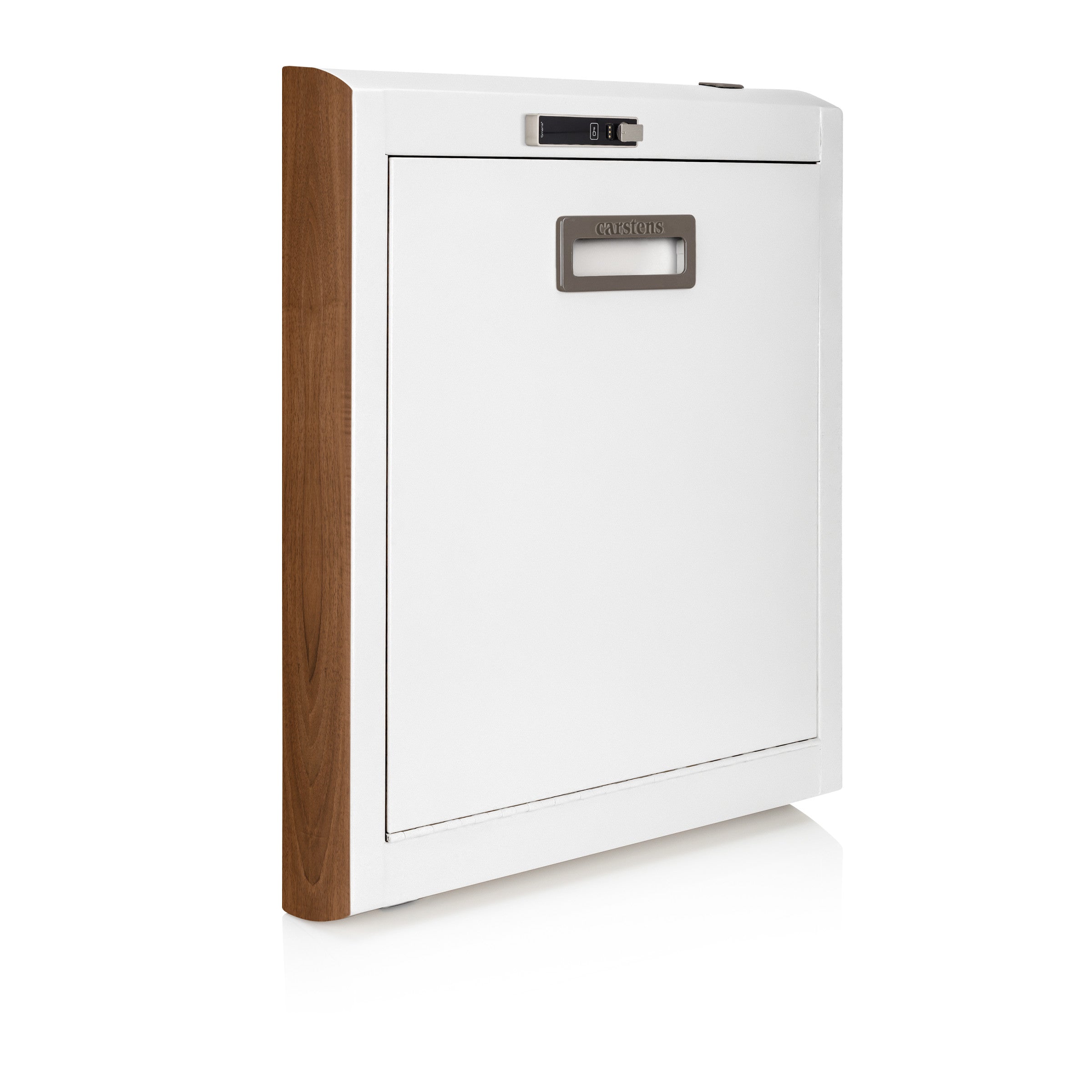 CarePod™ Narrow Wall-Mounted Workstations, 4" Depth, Powder White