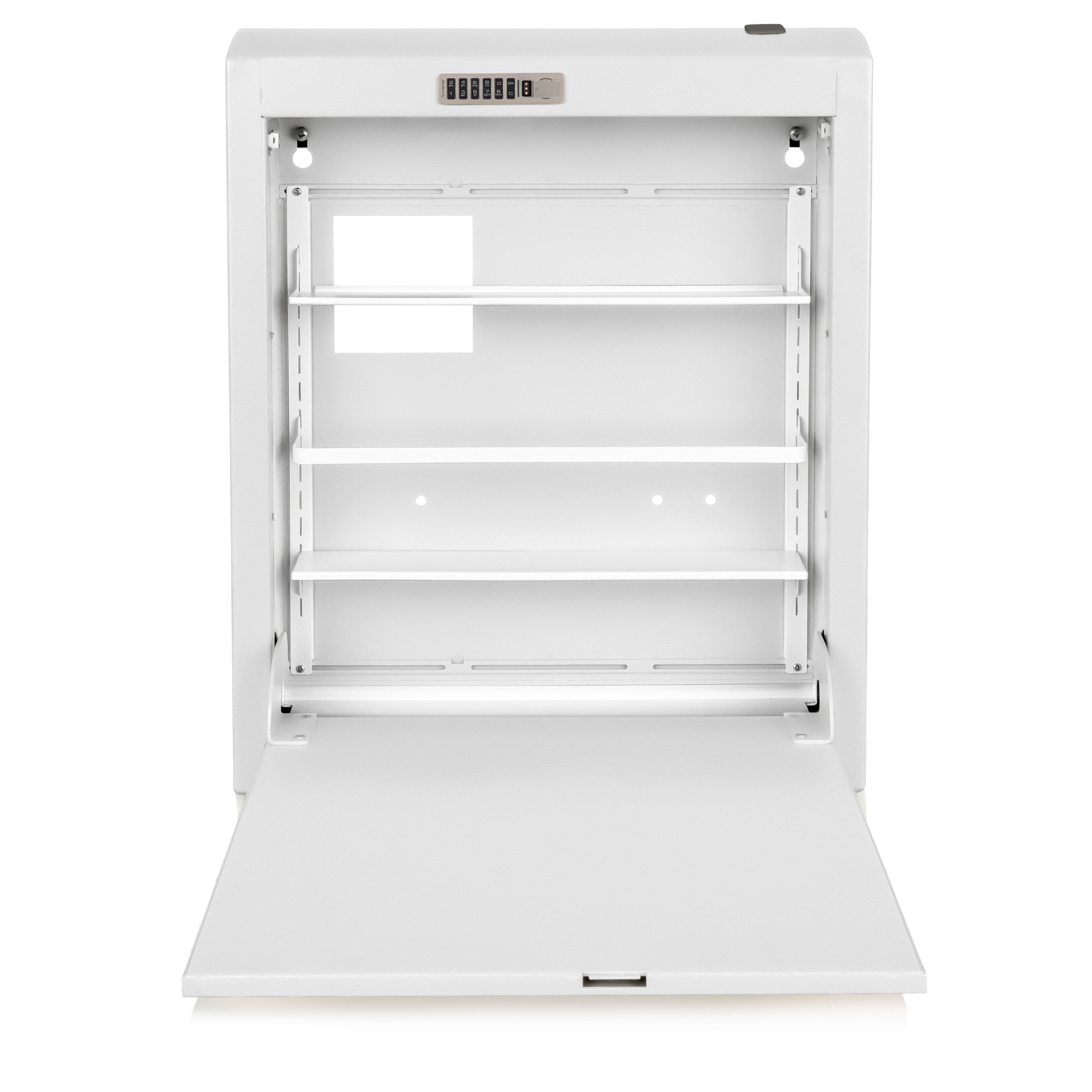 CarePod™ Narrow Wall-Mounted Workstations, 6" Depth, Powder White