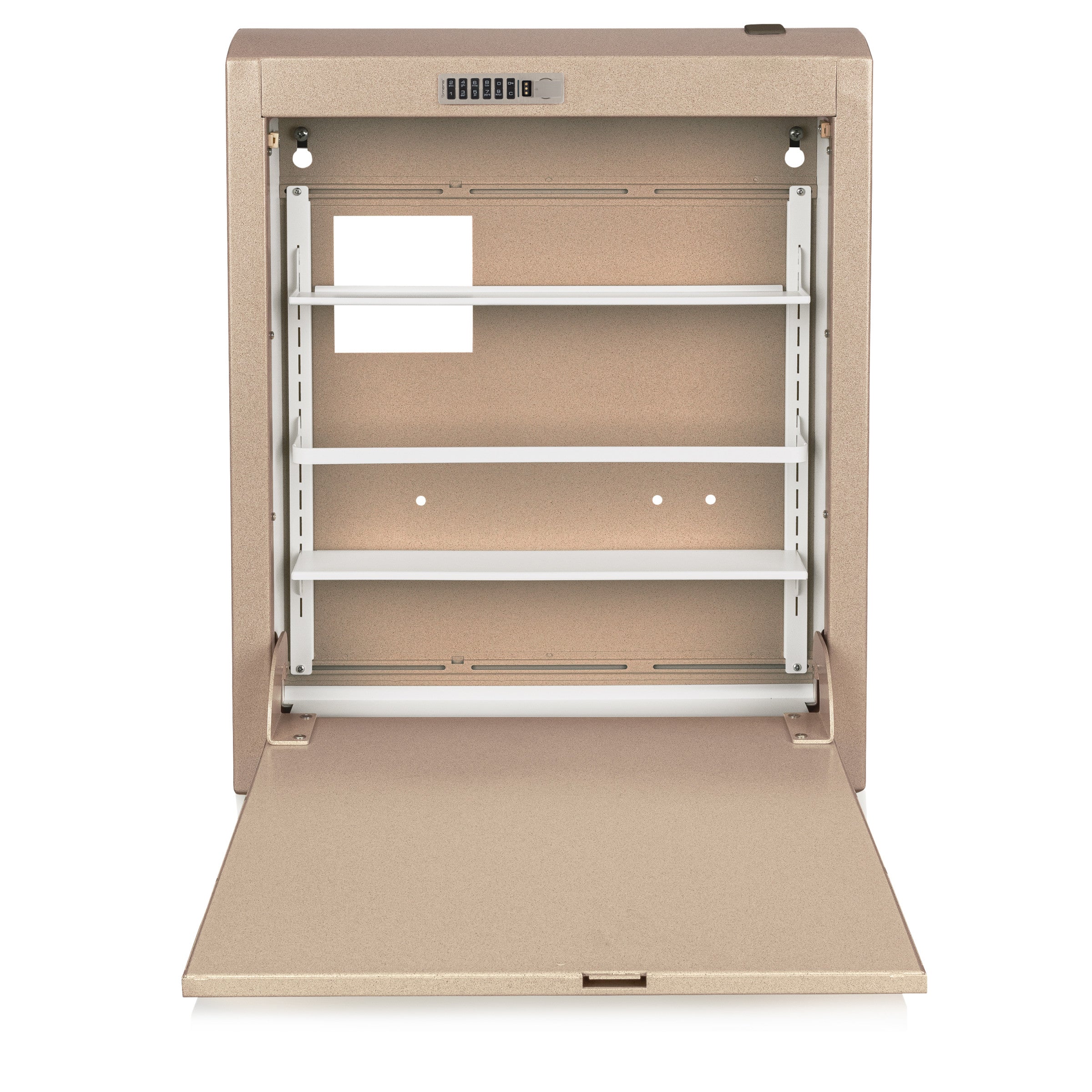 CarePod™ Narrow Wall-Mounted Workstations, 6" Depth, Sandstone