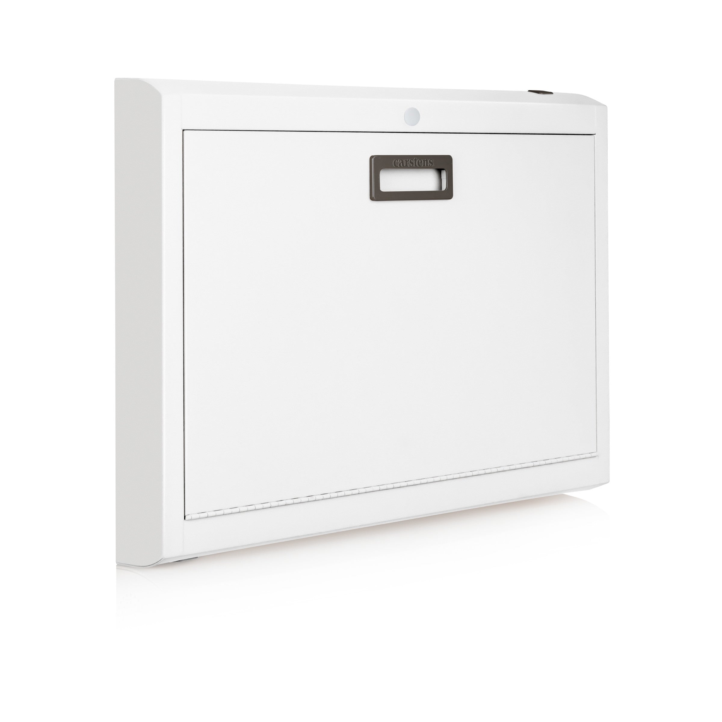 CarePod® Wide 4” Wall-Mounted Workstations with Keyboard Door, Powder White