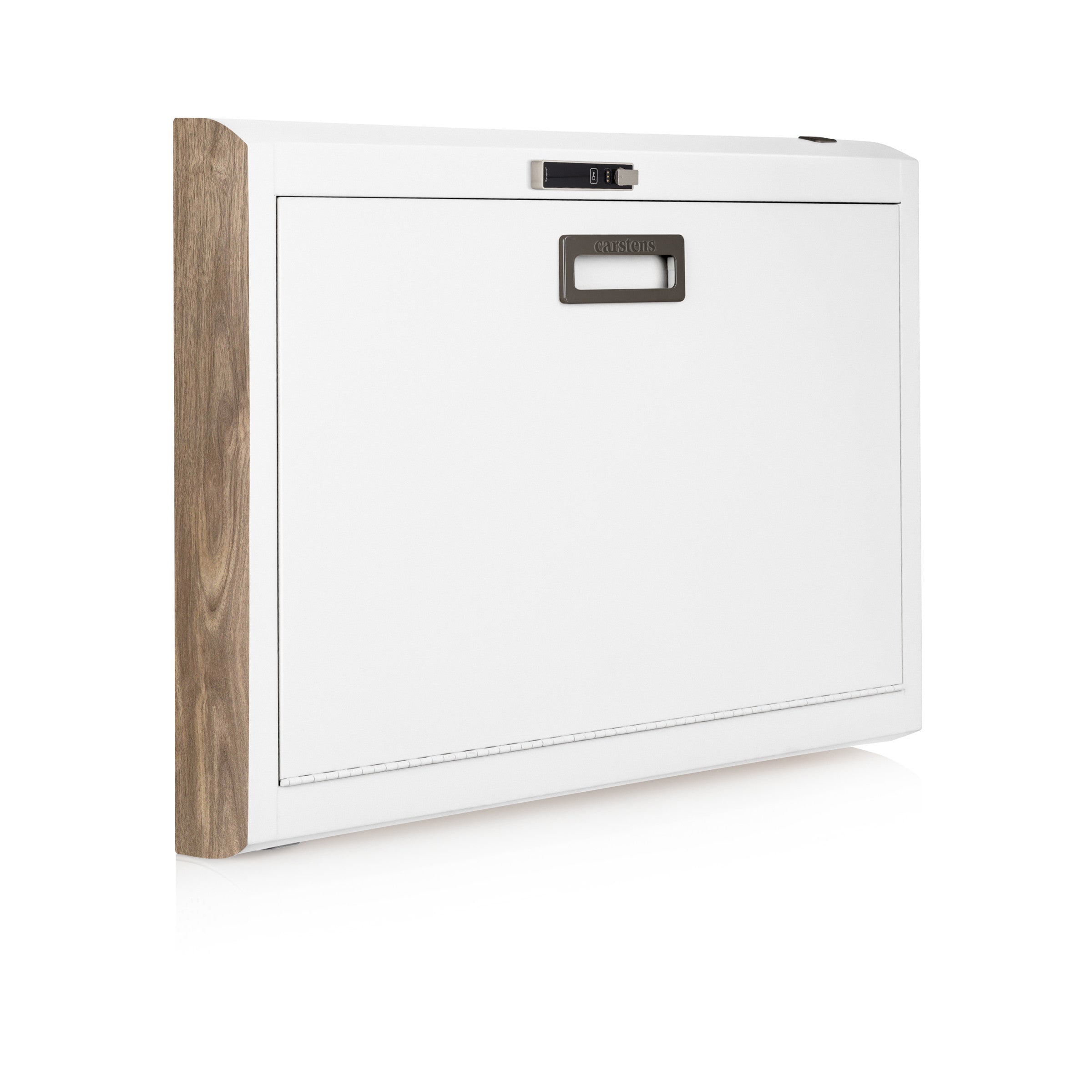 CarePod® Wide 4” Wall-Mounted Workstations with Standard Door, Powder White